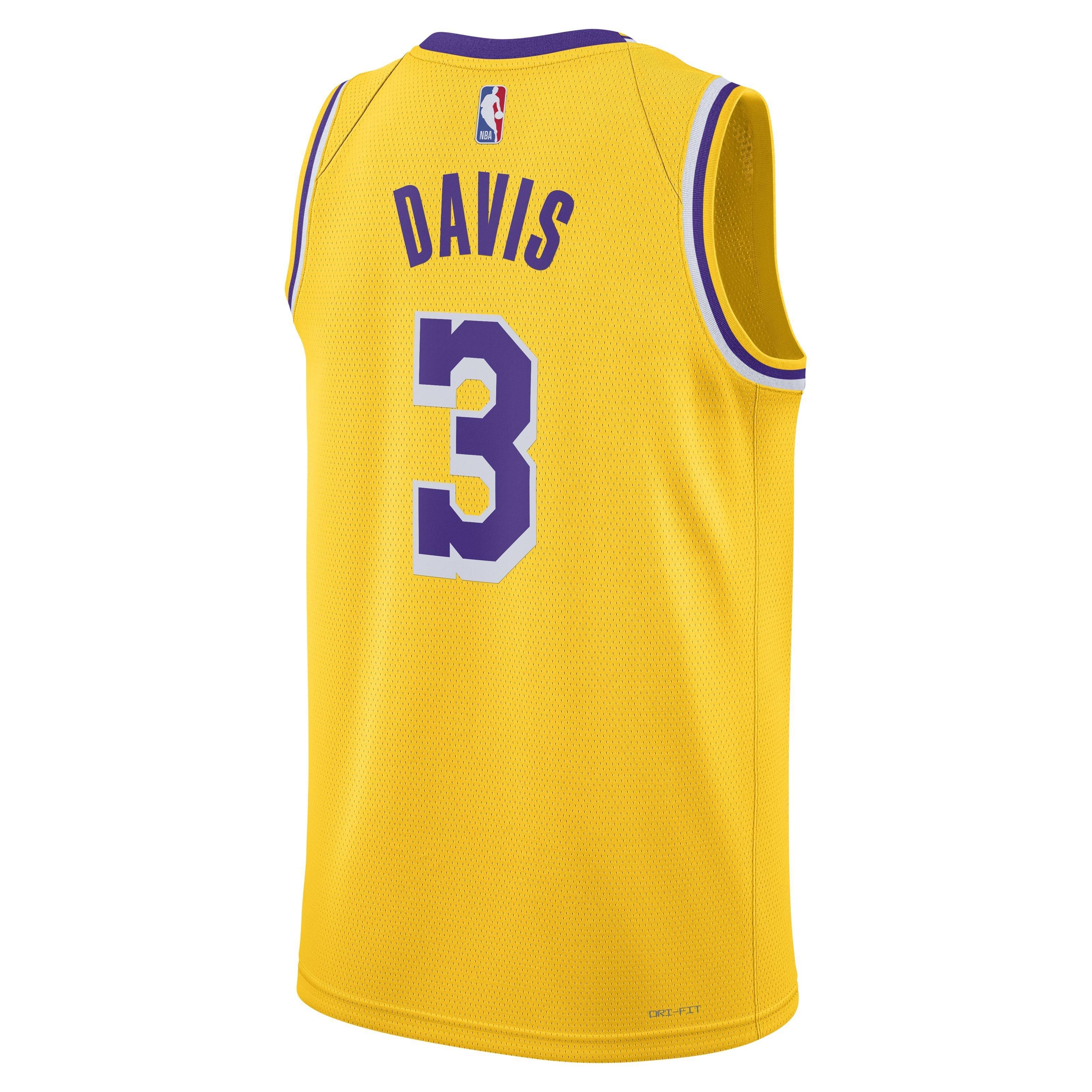 Los Angeles Lakers Nike Men's Dri-Fit NBA Swingman Jersey in White, Size: XS | DO9448-101