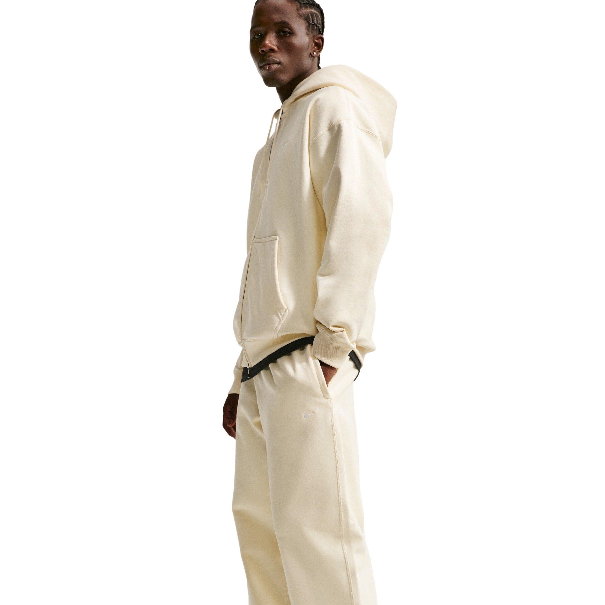 Nike Men's Solo Swoosh Fleece Open-Hem Pants - COCONUT MILK Thumbnail View 4