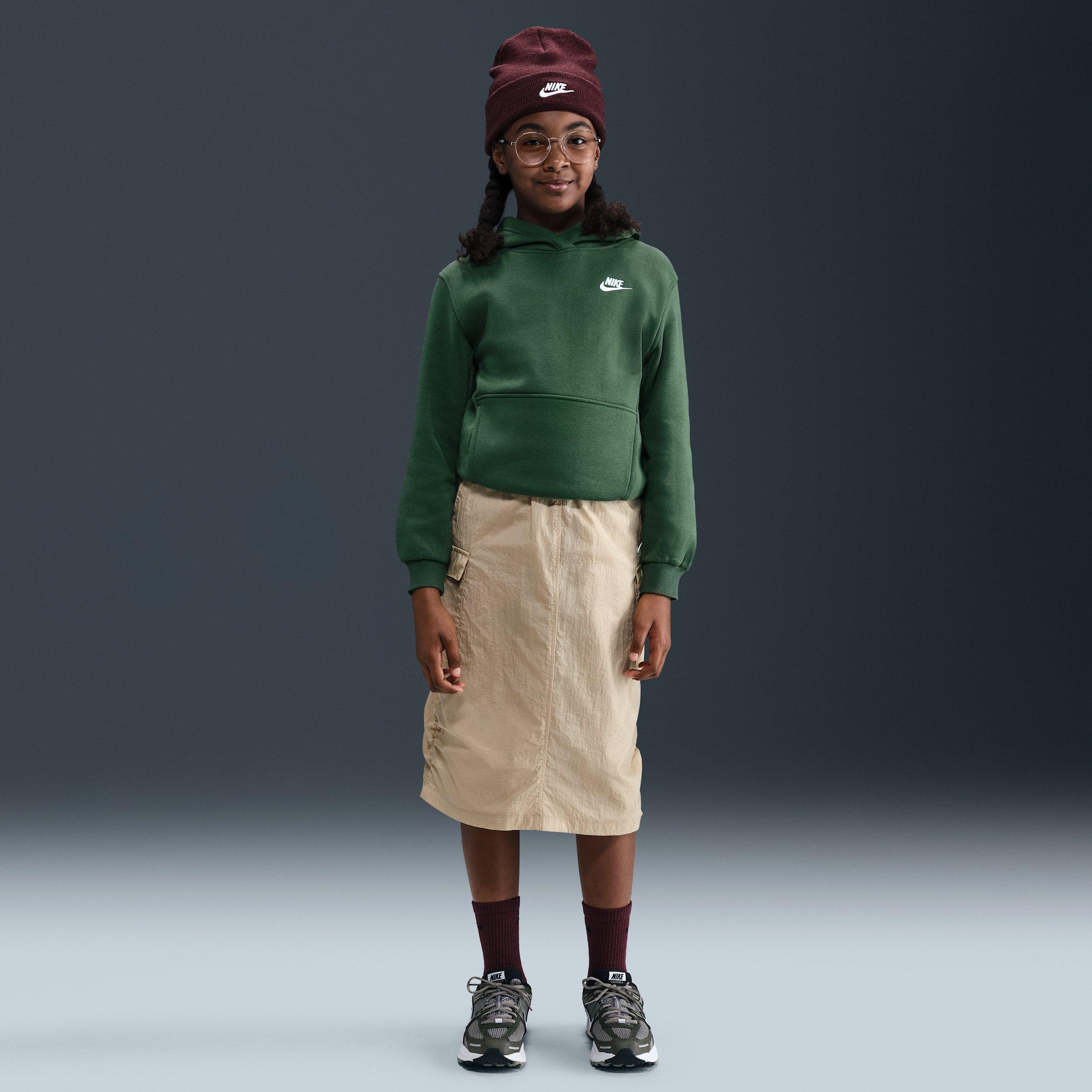 Nike Sportswear Club Fleece Lightweight Big Kids' Dark Green Pullover Hoodie