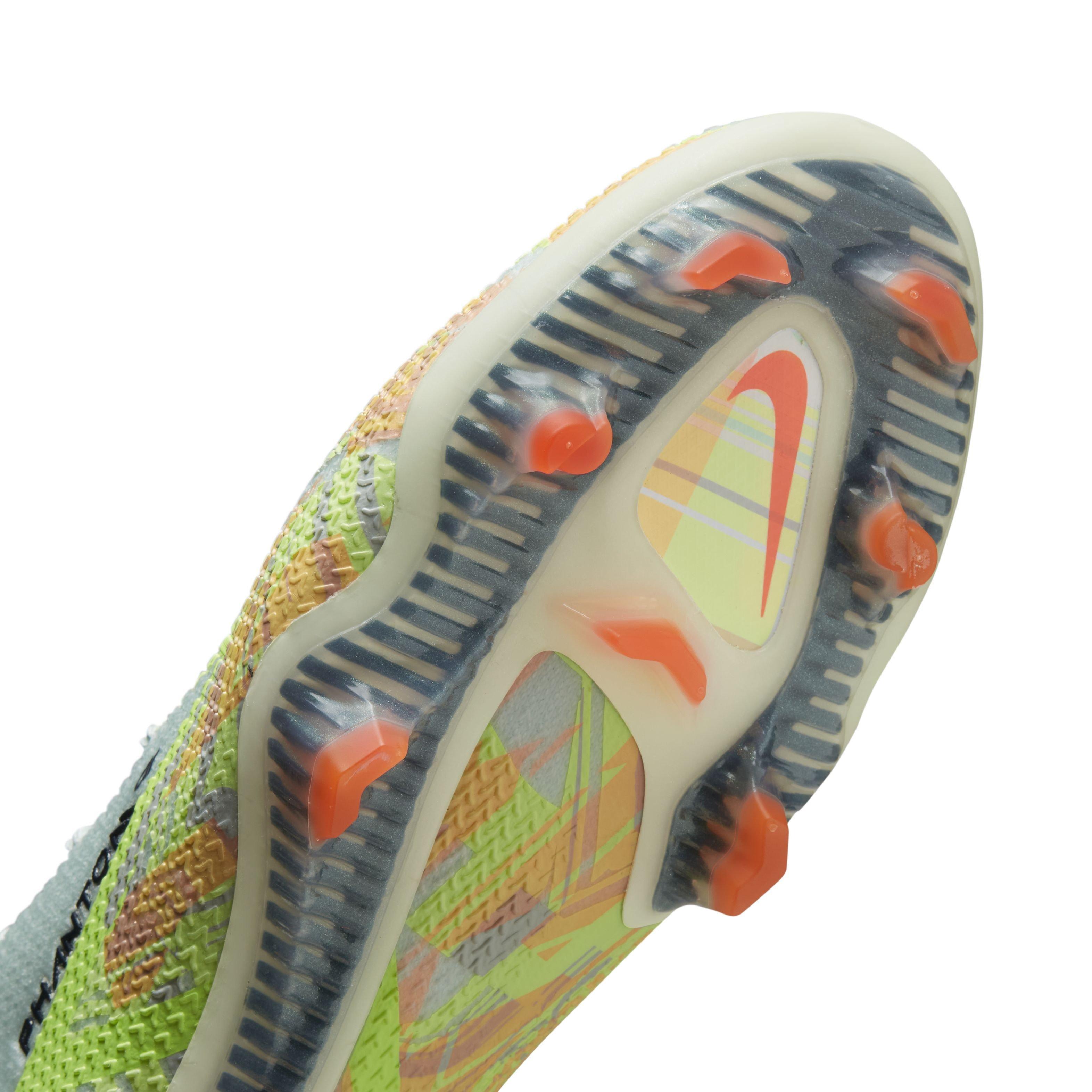 Nike Phantom GT2 Elite FG "Barely Green/Blackened Blue-Ghost Green" Men's Soccer Cleat - GREEN Thumbnail View 7