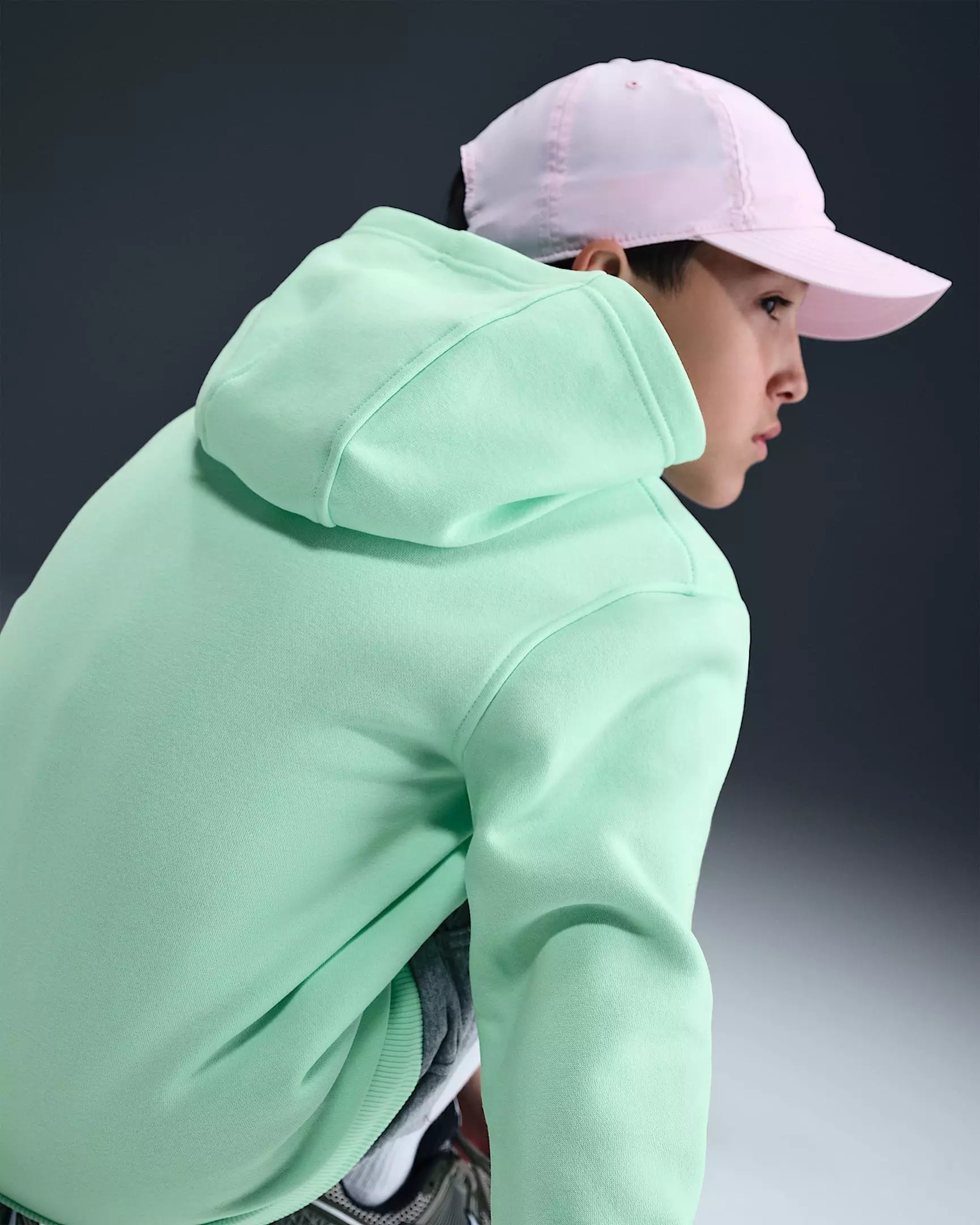 Nike Big Kids' Sportswear Club Fleece Lightweight Pullover Hoodie - Mint - MINT