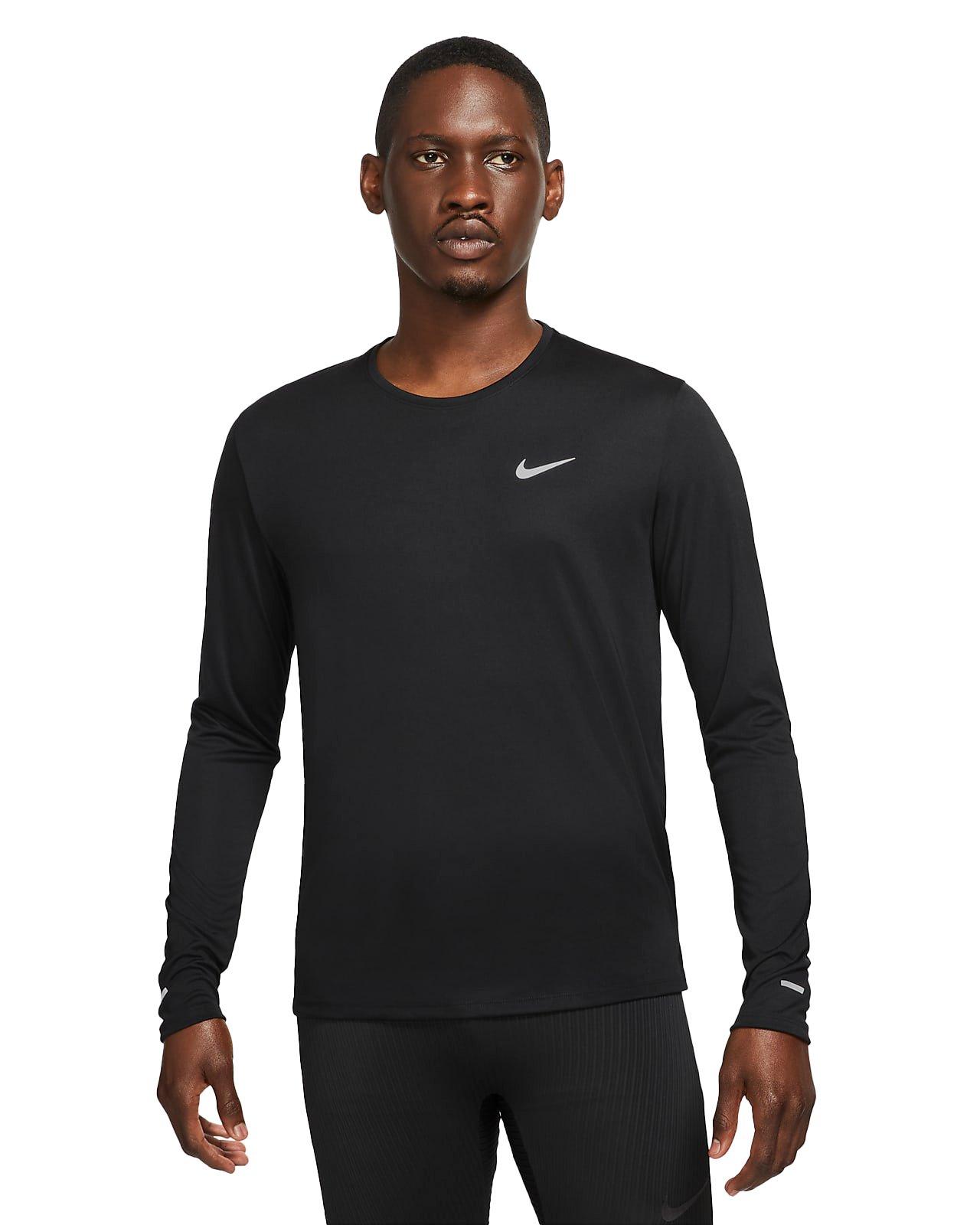 Nike mens long hot sale sleeve running top