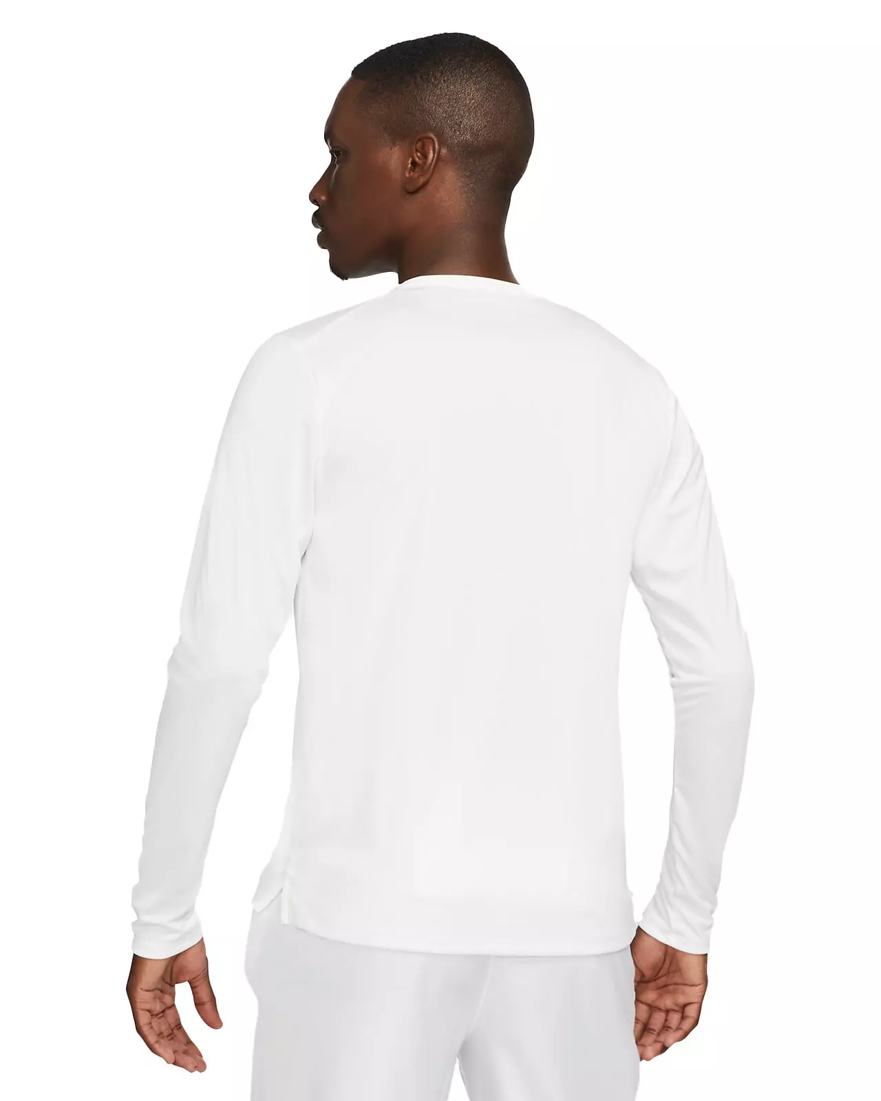 Nike Men's Dri-FIT Miler Long-Sleeve Running Top - WHITE