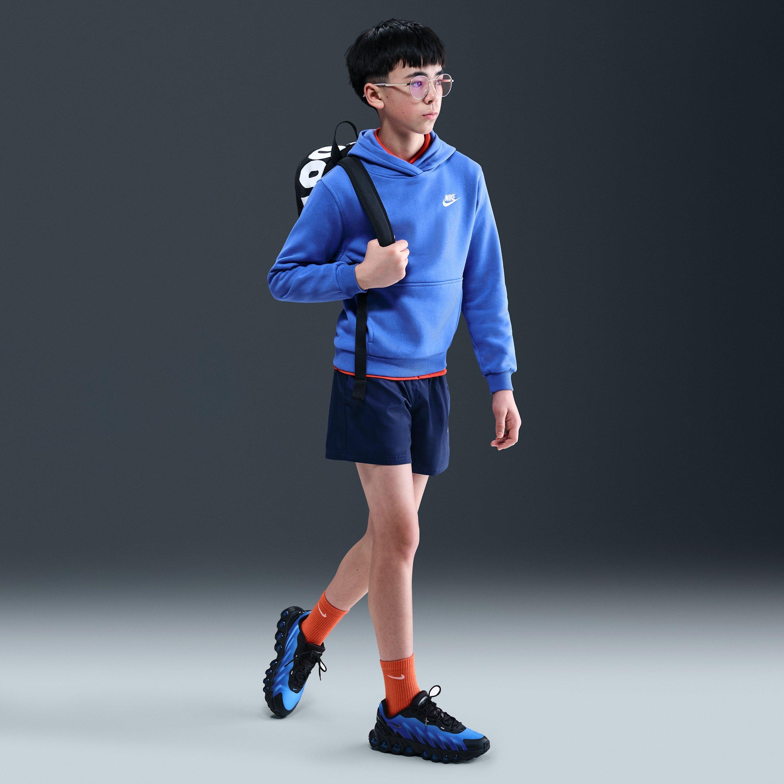 Nike Sportswear Club Fleece Lightweight Big Kids' Blue Pullover Hoodie