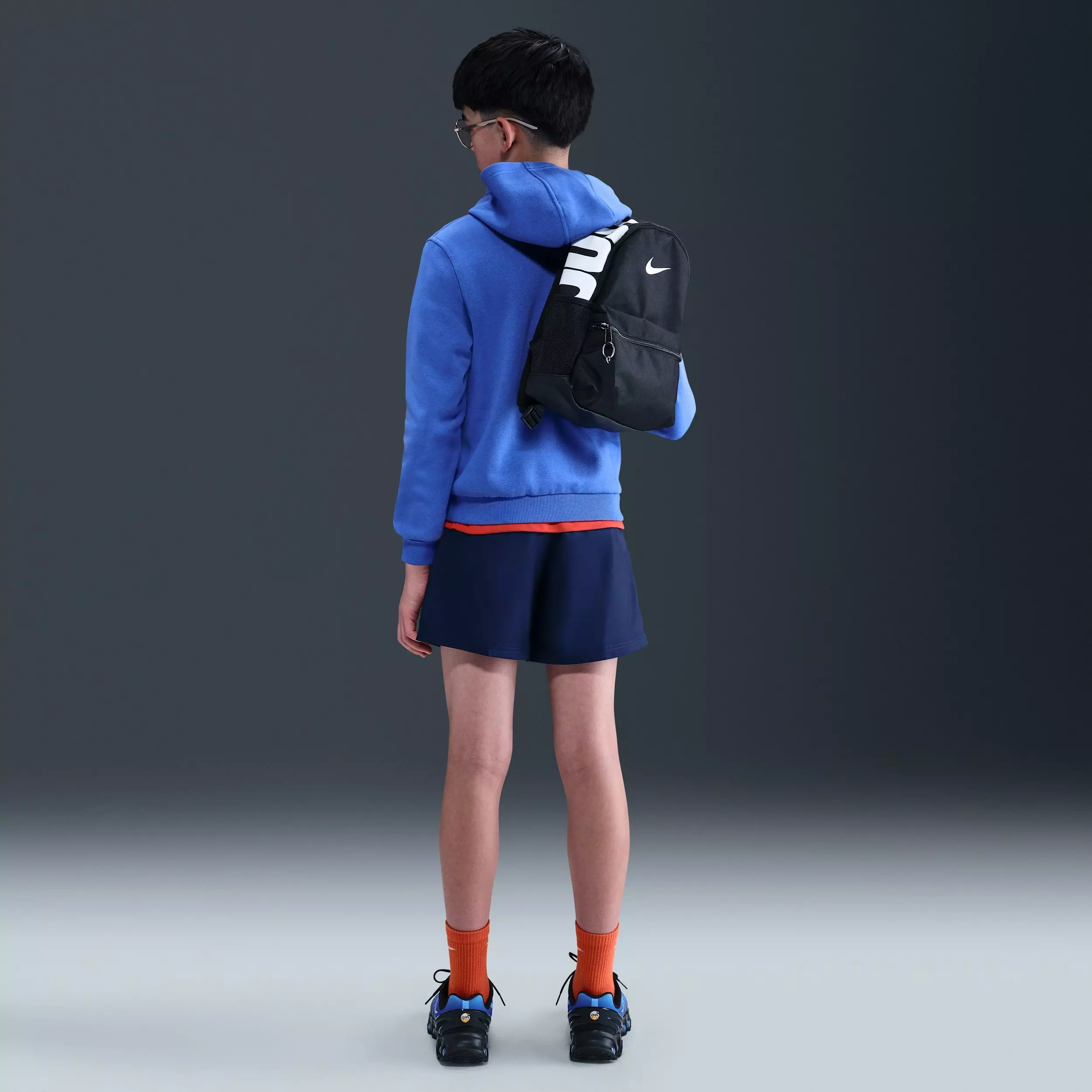 Nike Big Kids' Sportswear Club Fleece Lightweight Pullover Hoodie - Blue - BLUE