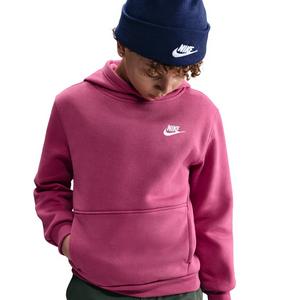 Nike Big Kids' Sportswear Club Fleece Lightweight Pullover Hoodie - Pink