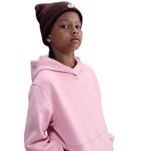 Nike Big Kids' Sportswear Club Fleece Lightweight Pullover Hoodie - Pink