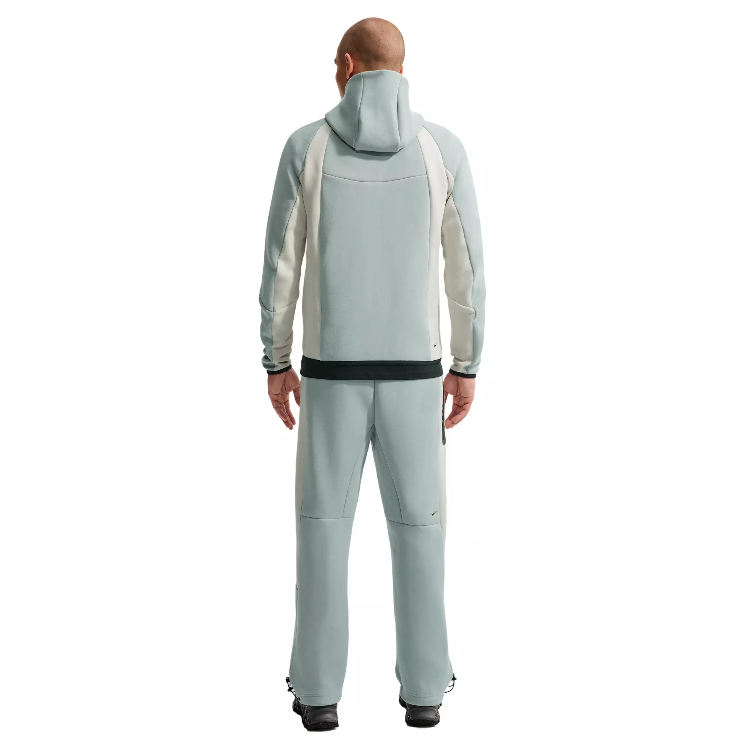 Nike Men's Tech Color-Block Open-Hem Fleece Pants - Lt Pumice/Bone - LT PUMICE/BONE
