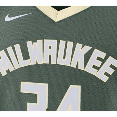 Youth Nike Icon Edition Giannis Antentokounmpo Milwaukee Bucks Swingman Jersey / Medium