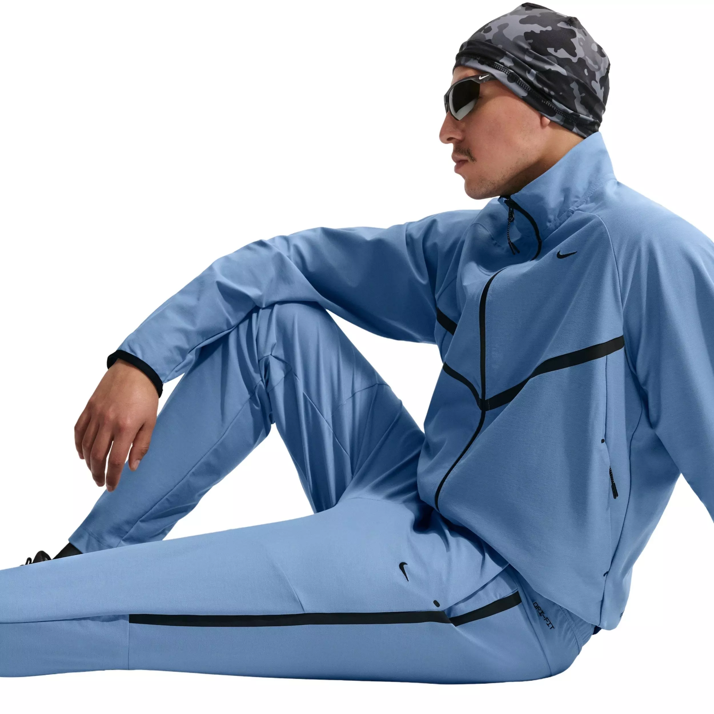 Nike Men's tech Dri-FIT Shori Knit Drill Pants - BLUE