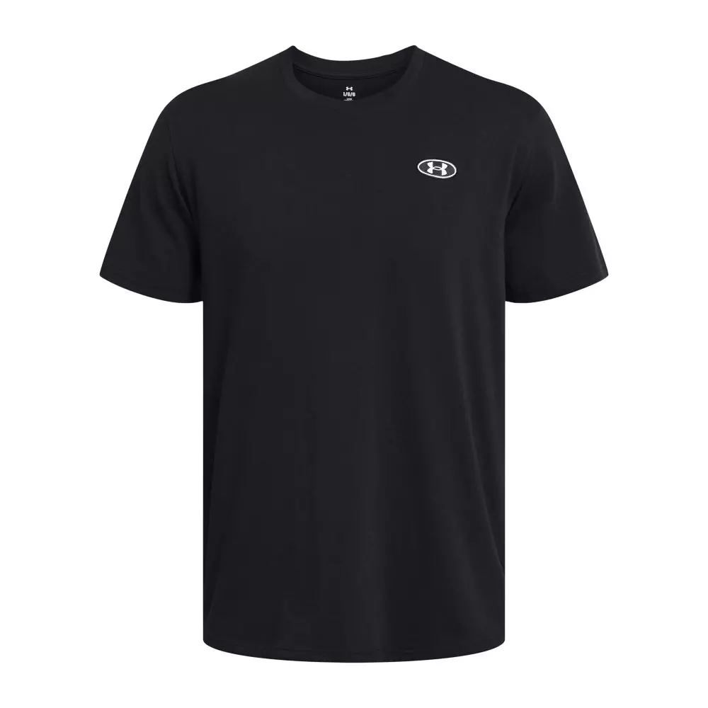 Under Armour Men's Heavyweight Left Chest Patch Short Sleeve - BLACK
