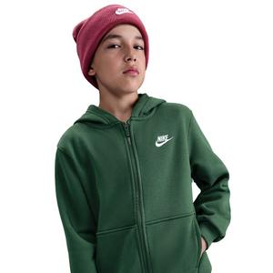 Nike Big Kids' Sportswear Club Fleece Full-Zip Hooded Jacket - Green