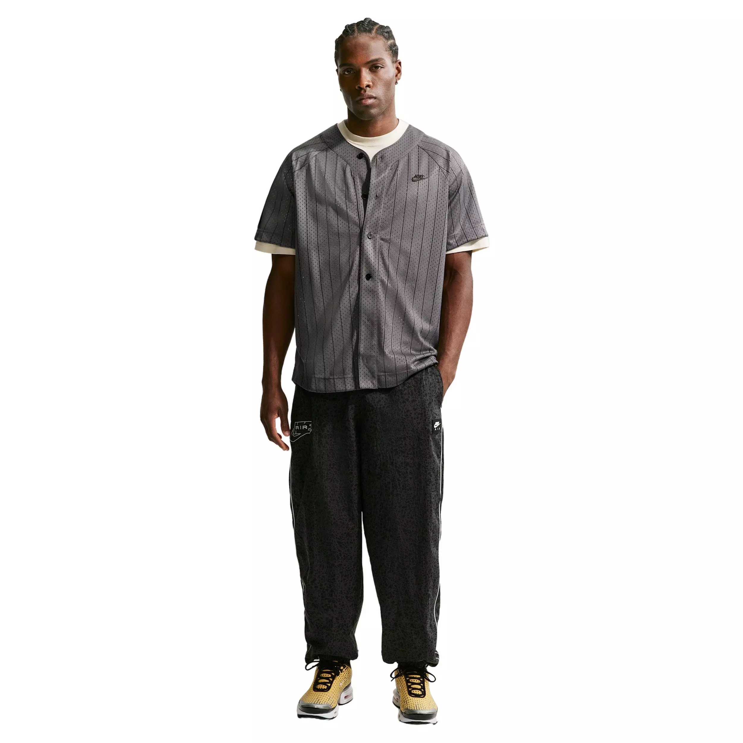 Nike Men's Air AOP Woven Pants - DK BLUE