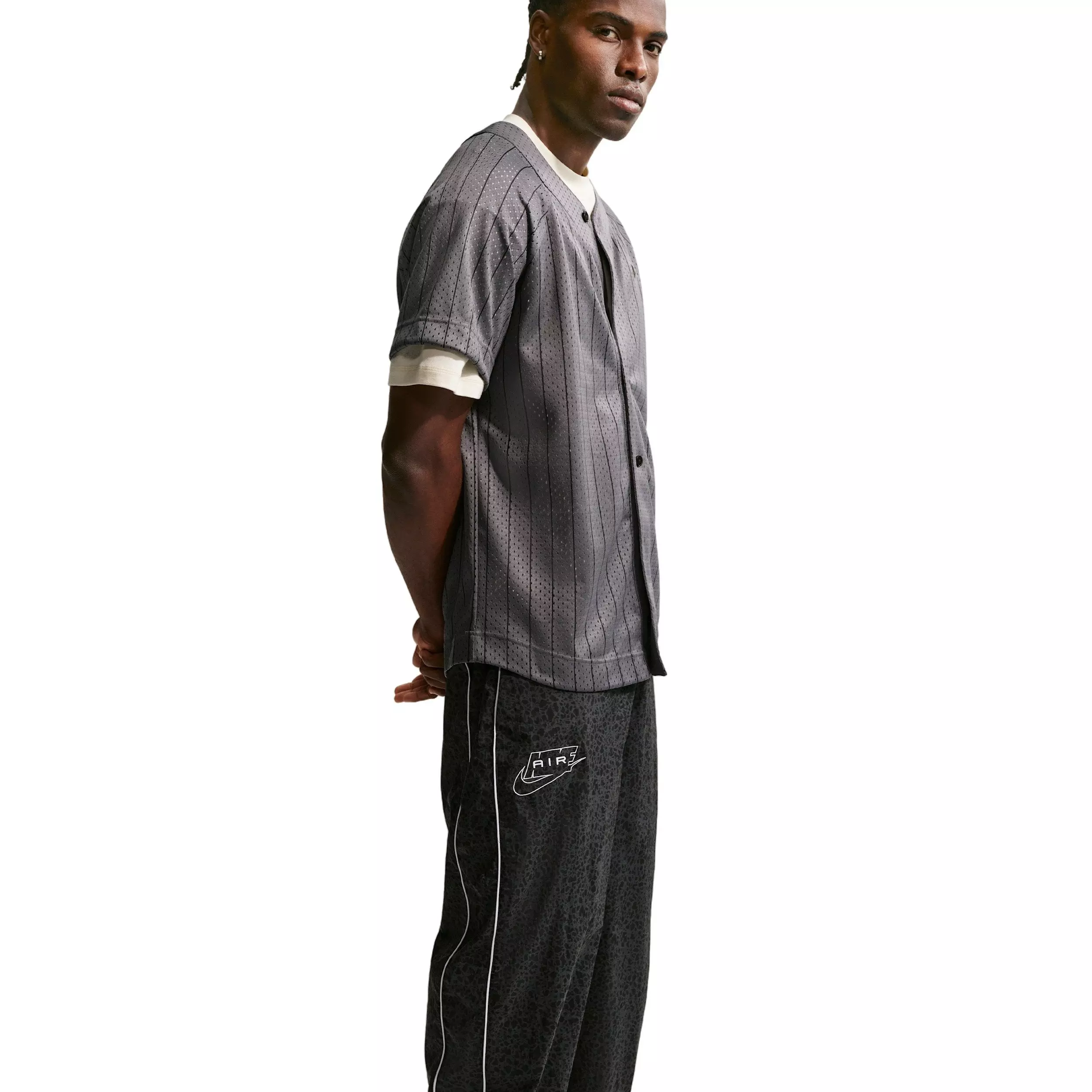 Nike Men's Air AOP Woven Pants - DK BLUE