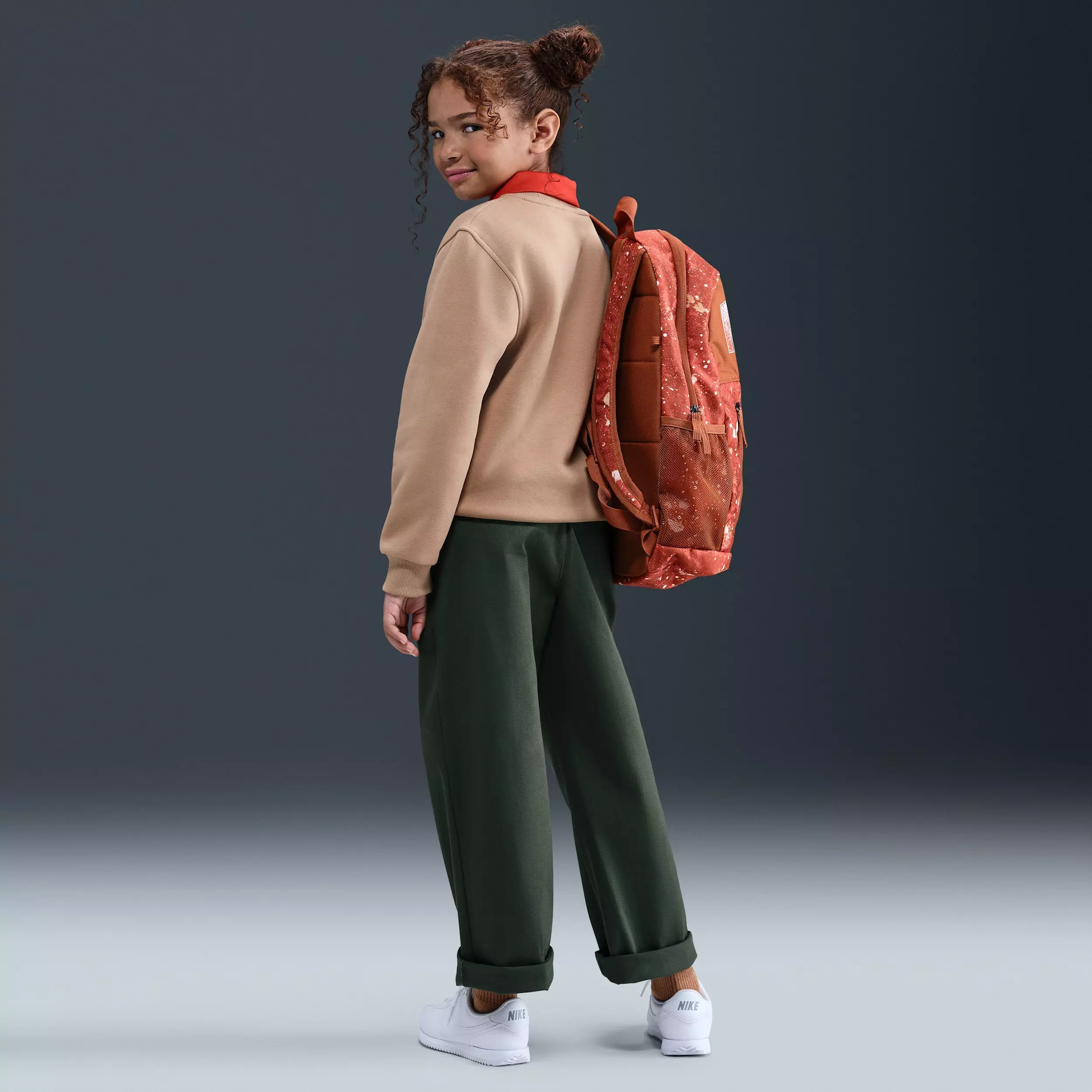 Nike Big Kids' Sportswear Club Fleece Crewneck Sweatshirt - Brown - BROWN