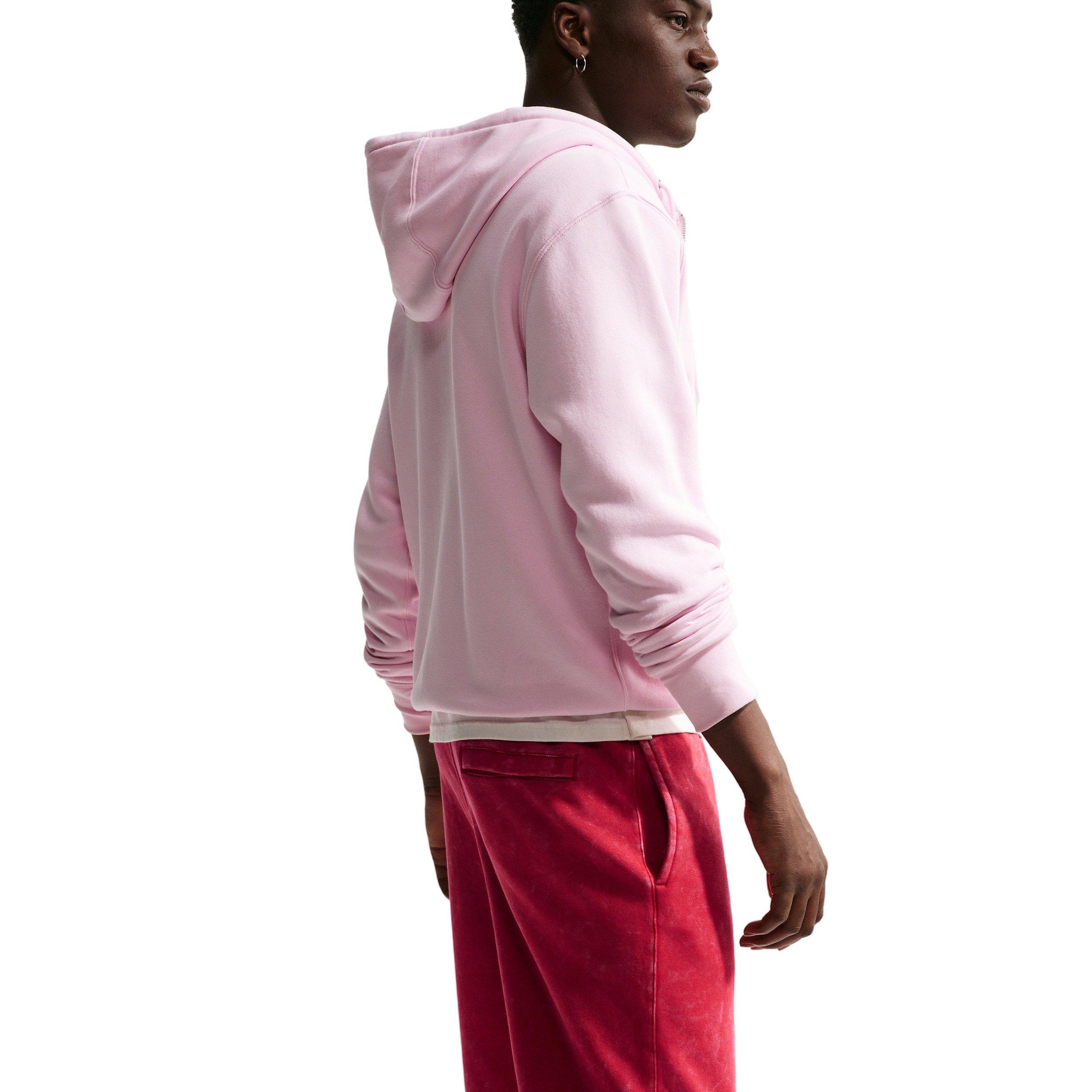 Nike Men's Sportswear Club Washed Cuffed Fleece Pants - RED Thumbnail View 4