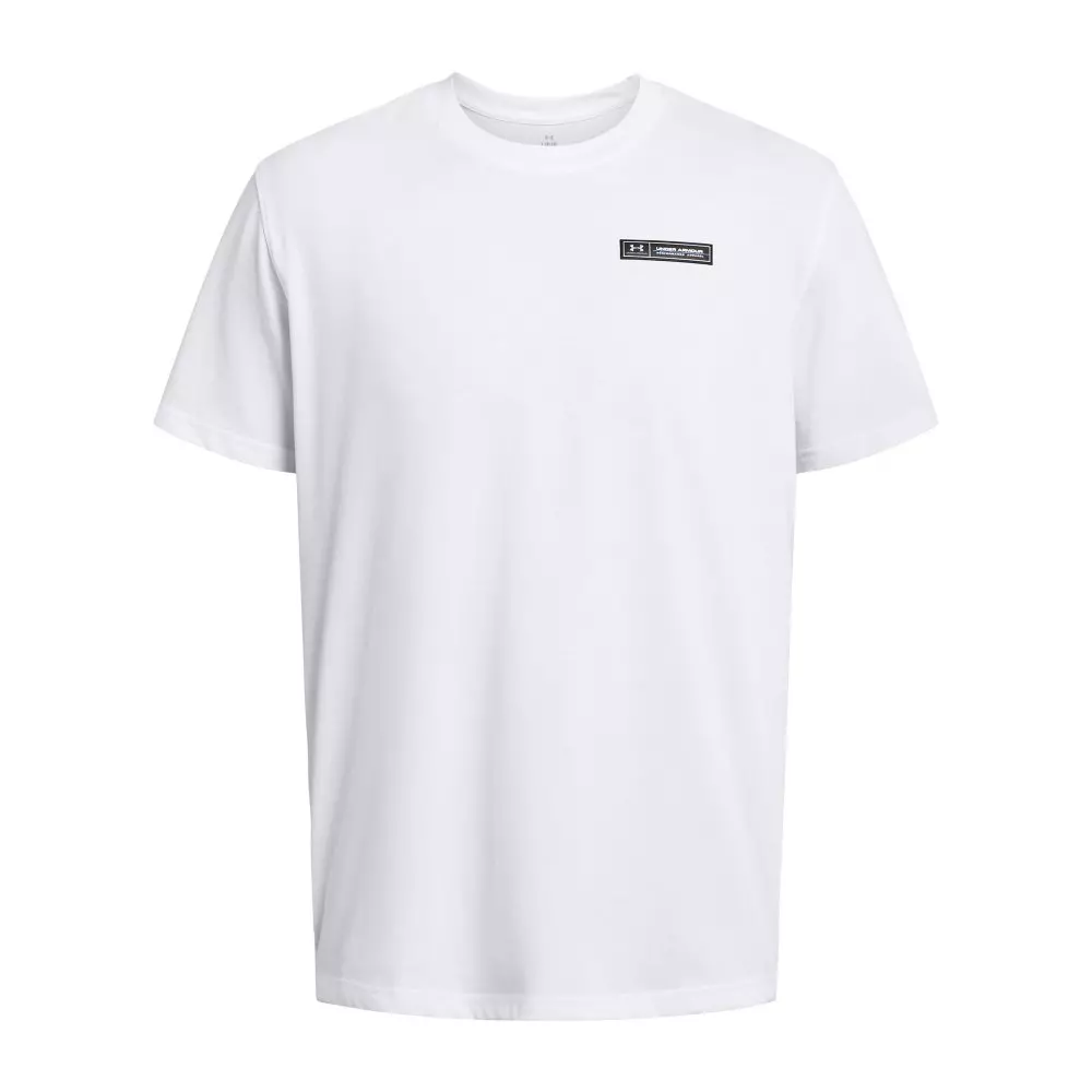 Under Armour Men's Heavyweight Armour Label Short Sleeve - WHITE