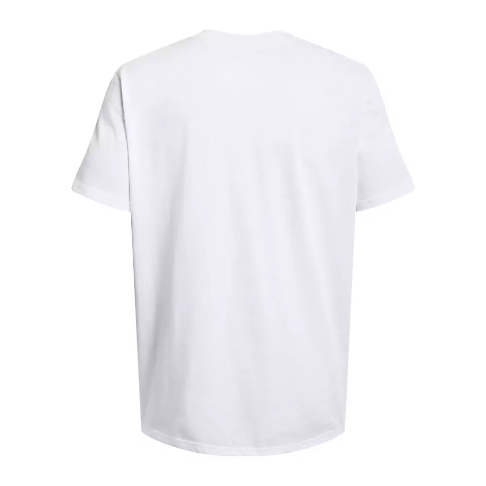 Under Armour Men's Heavyweight Armour Label Short Sleeve - WHITE