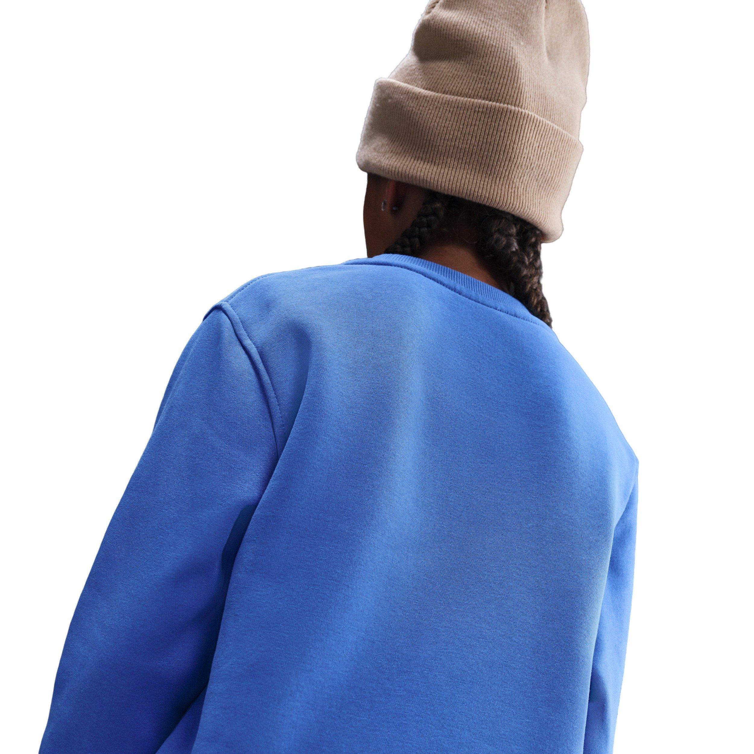 Nike Sportswear Club Fleece Big Kids' Blue Crewneck Sweatshirt