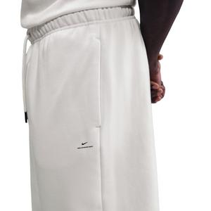 Nike Men's Standard Issue Therma-FIT Brushed Open-Hem Basketball Pants - White