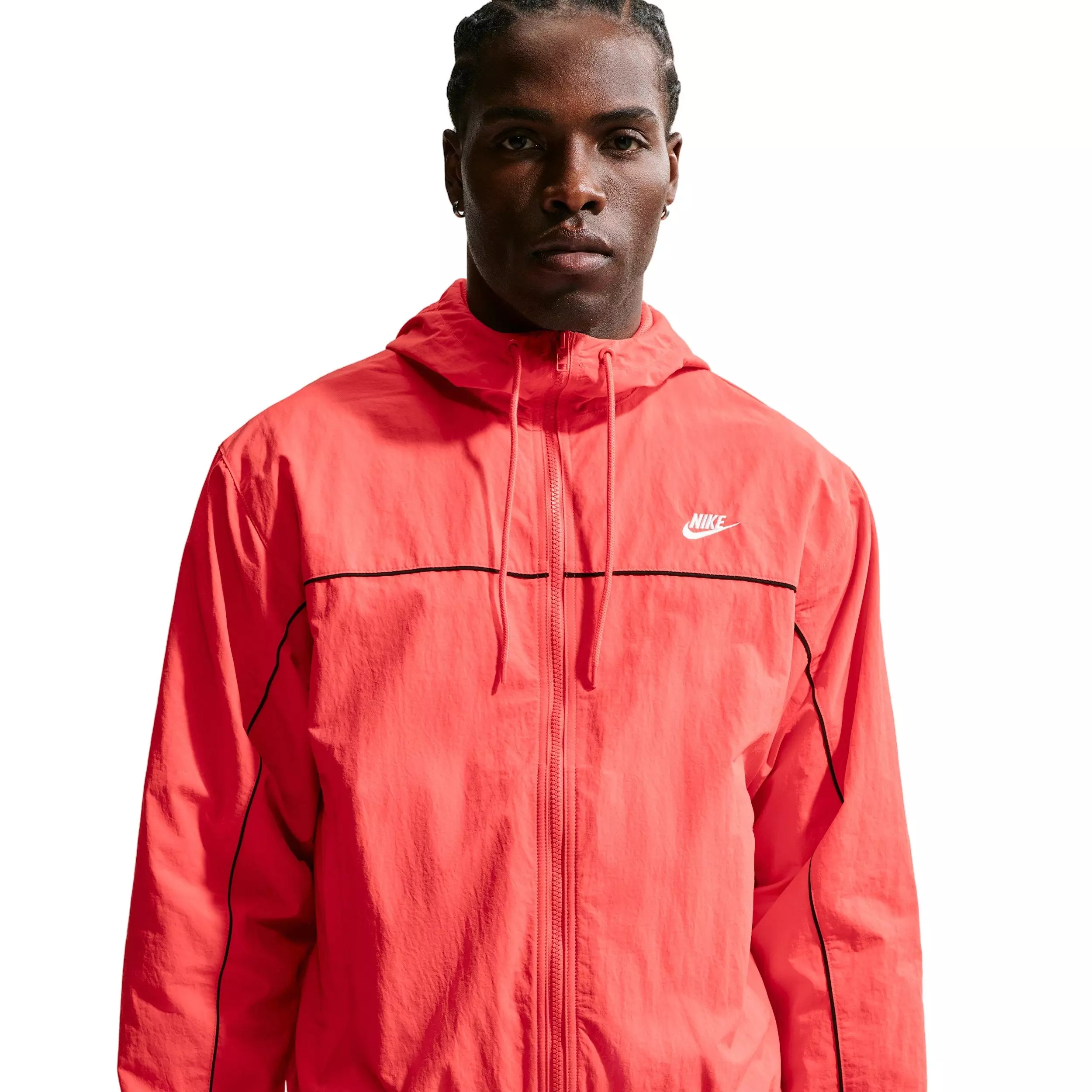 Nike Men's Club Athlete Hooded Jacket - Magic Ember - MAGIC EMBER