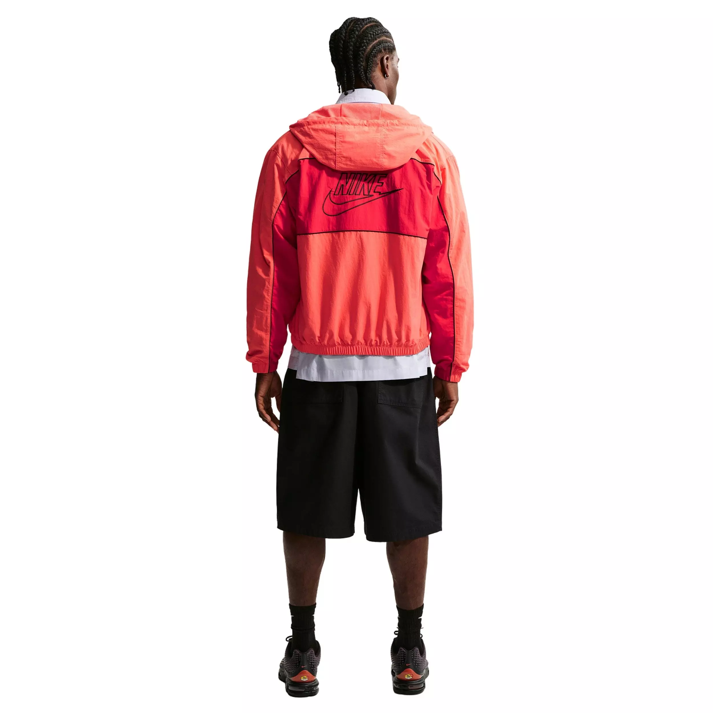 Nike Men's Club Athlete Hooded Jacket - Magic Ember - MAGIC EMBER