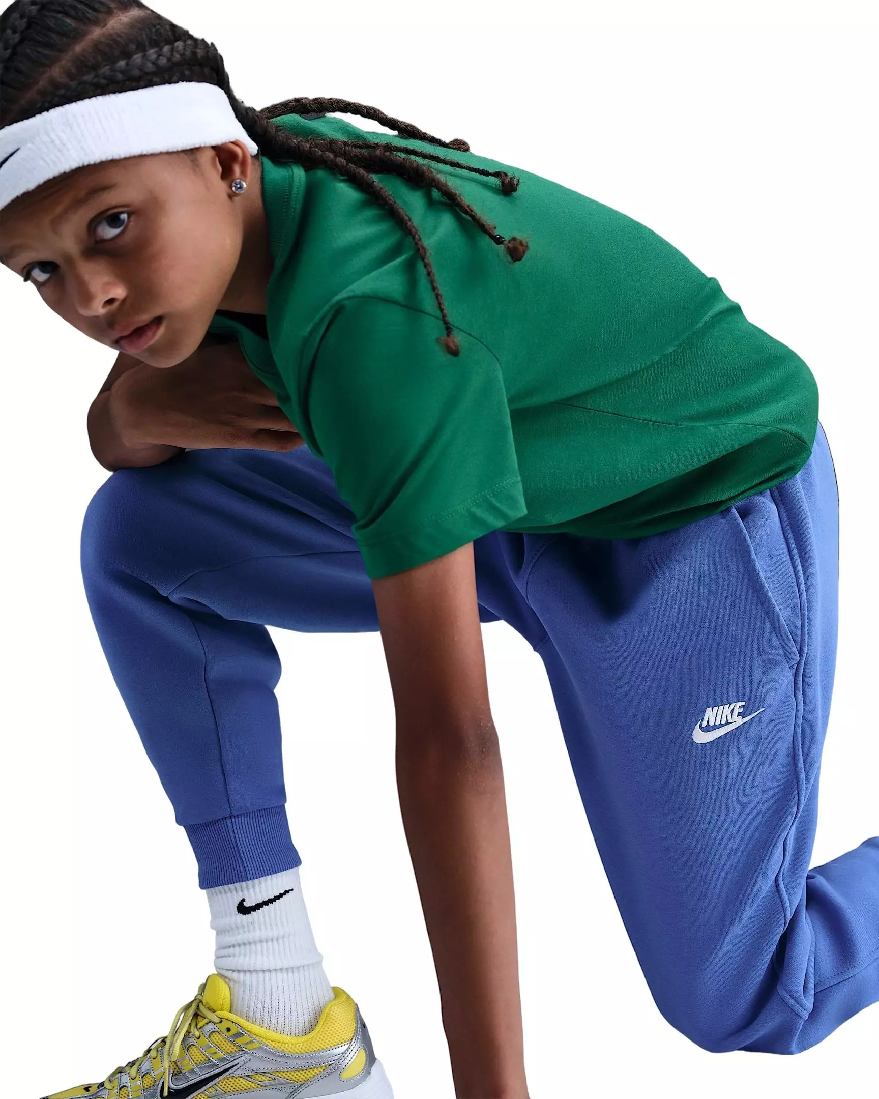 Nike Big Kids' Sportswear Club Fleece Joggers - Blue - BLUE