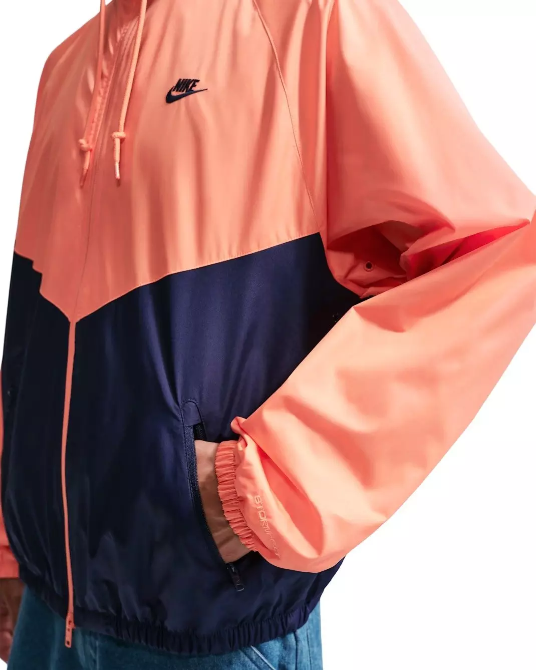 Nike Men's Windrunner Land 26 Jacket - ORANGE/NAVY