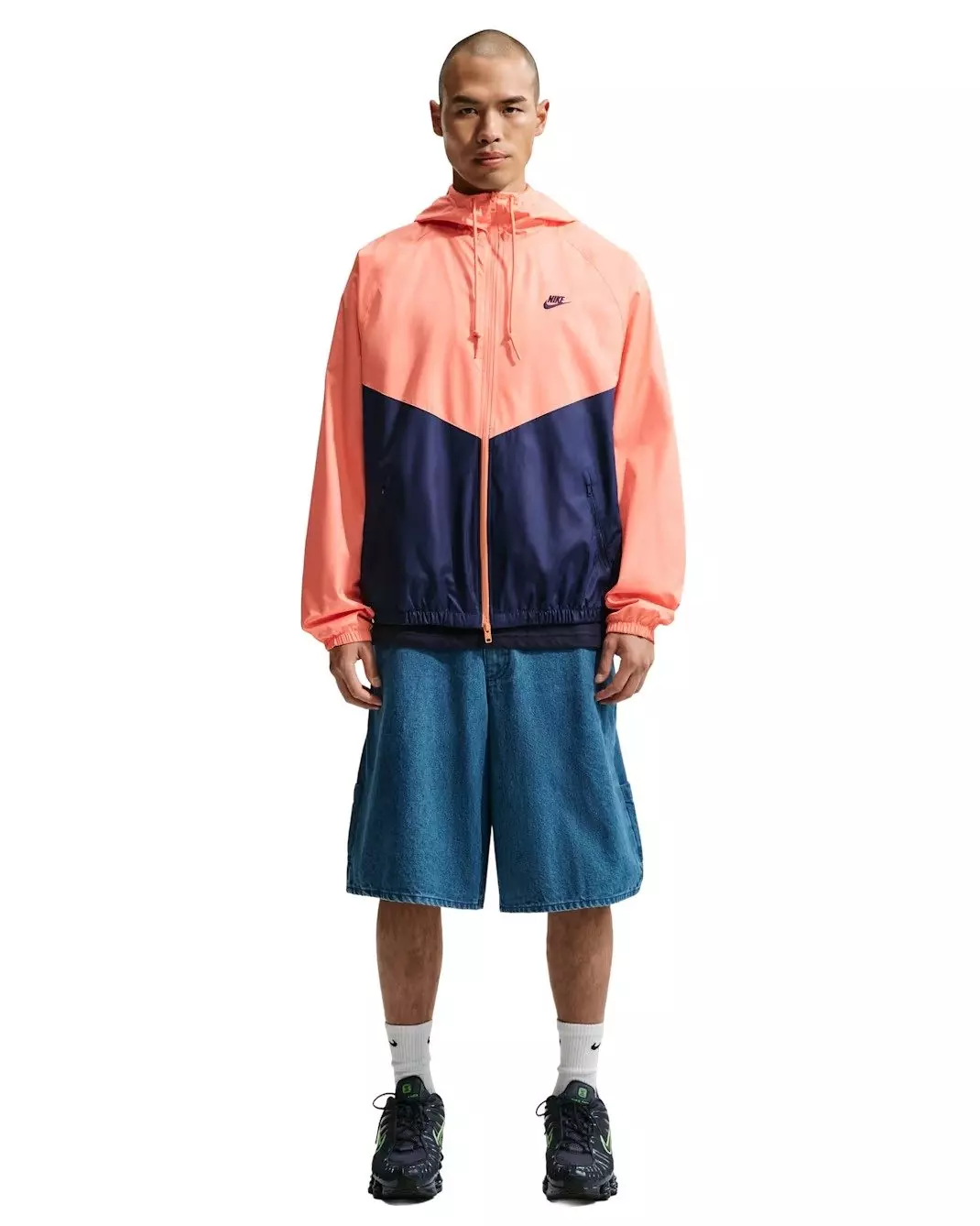 Nike Men's Windrunner Land 26 Jacket - ORANGE/NAVY