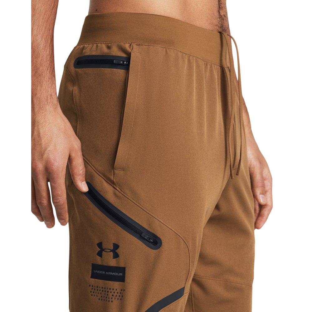 Under Armour Men's Unstoppable Cargo Pants - Faded Navy - BROWN Thumbnail View 3