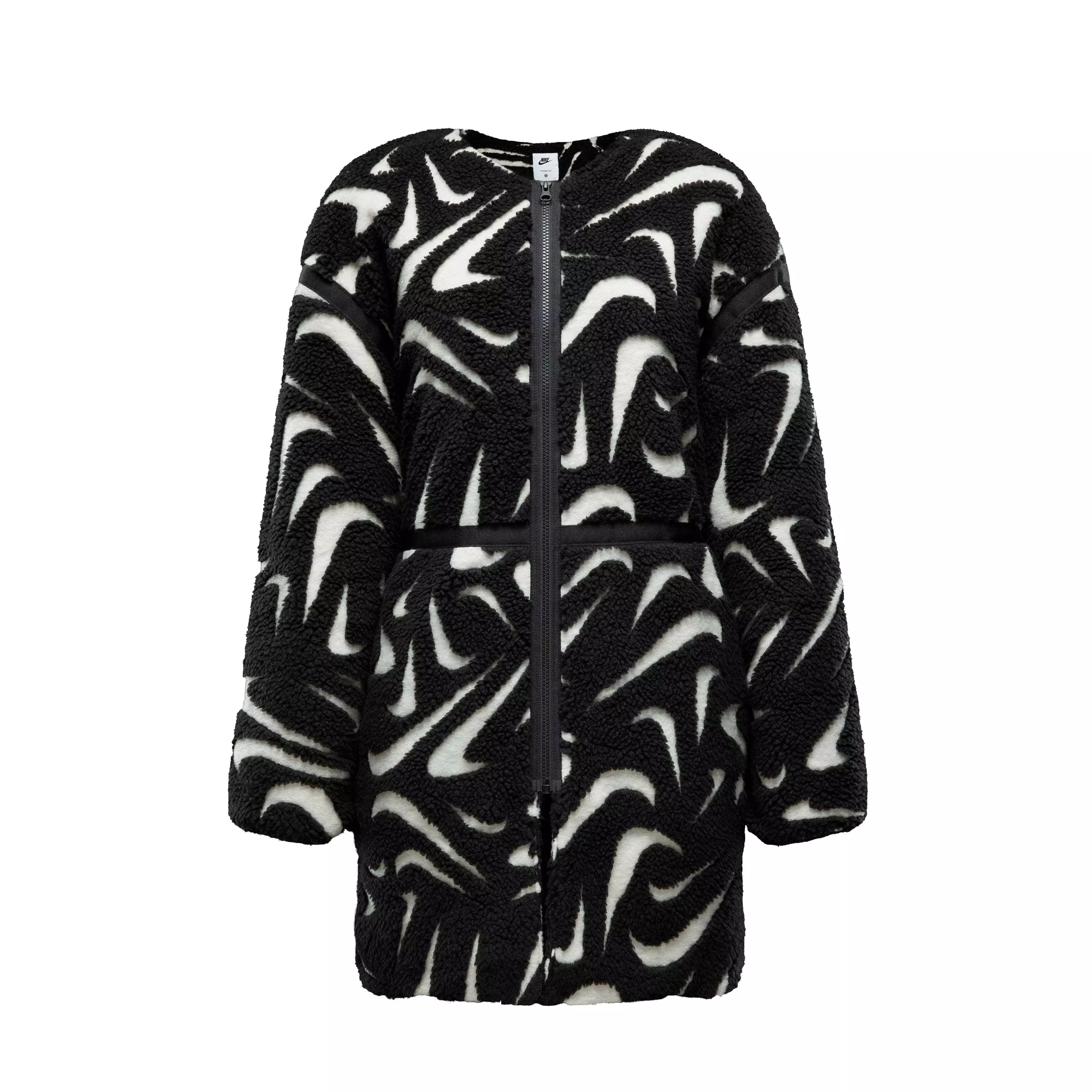 Nike Women's Sportswear Cozy Loose High-Pile Jacket - BLACK