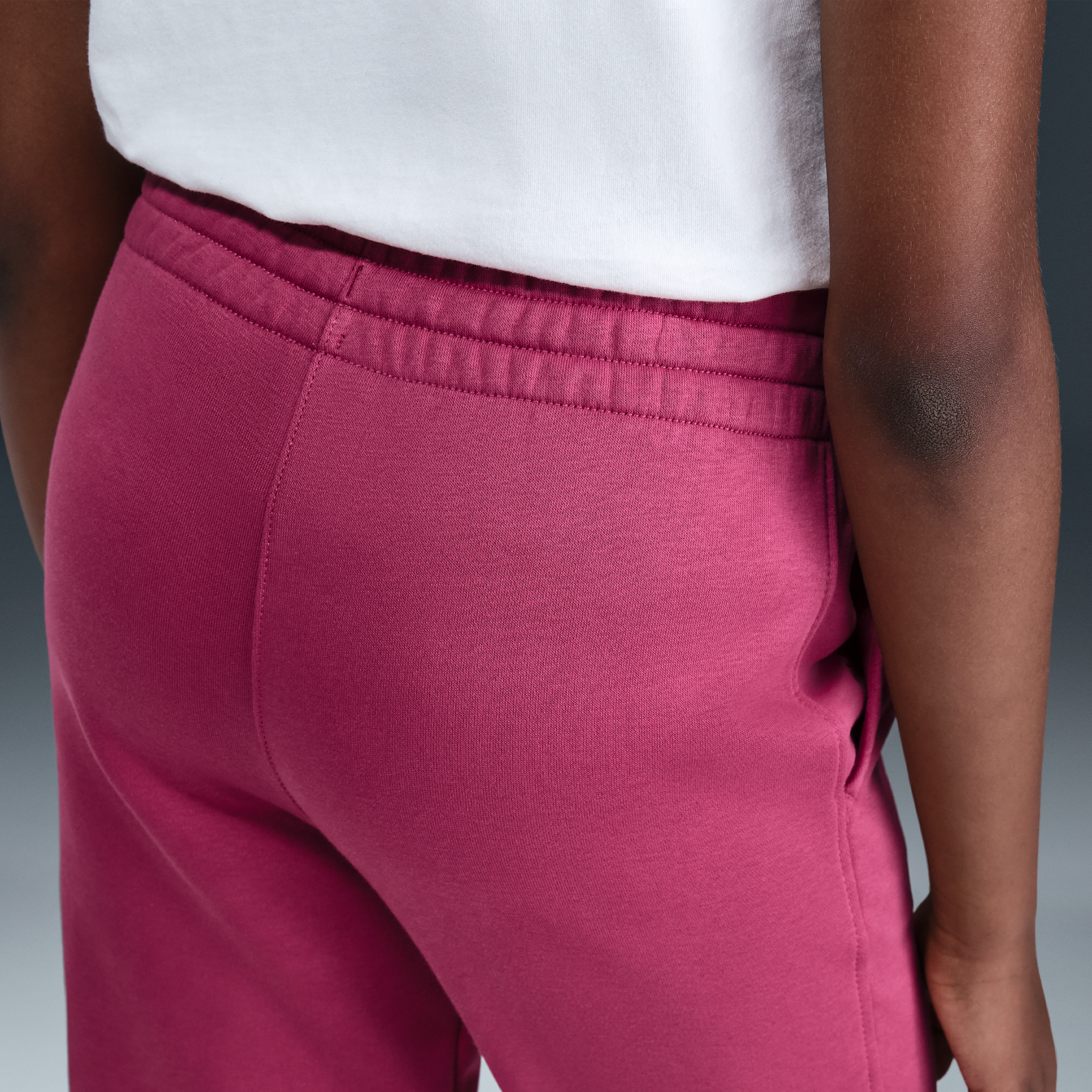 Nike Big Kids' Sportswear Club Futura Graphic Fleece Joggers - Pink - PURPLE Thumbnail View 3