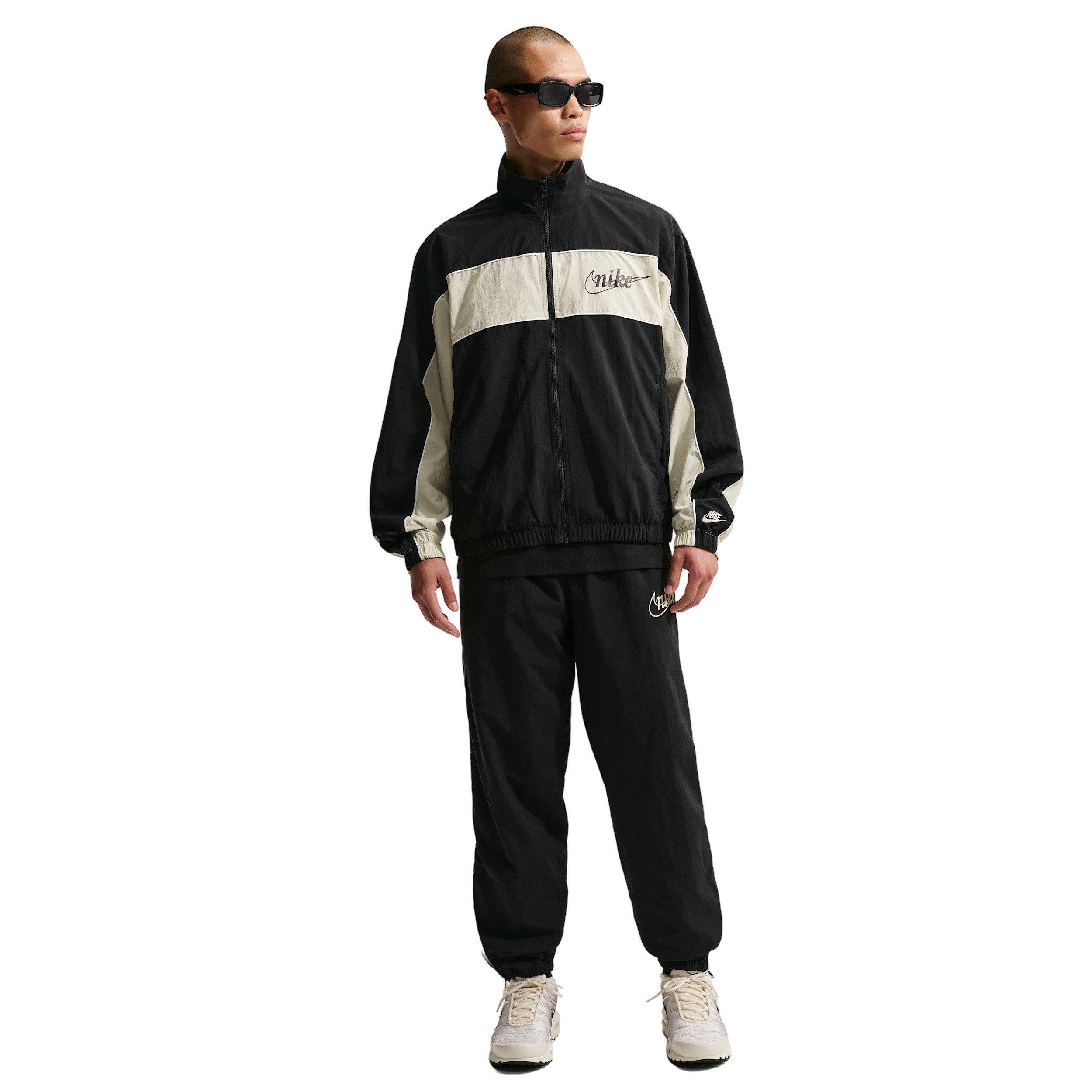 Nike Men's Sportswear Club Lightweight Full-Zip Jacket - BLACK Thumbnail View 4