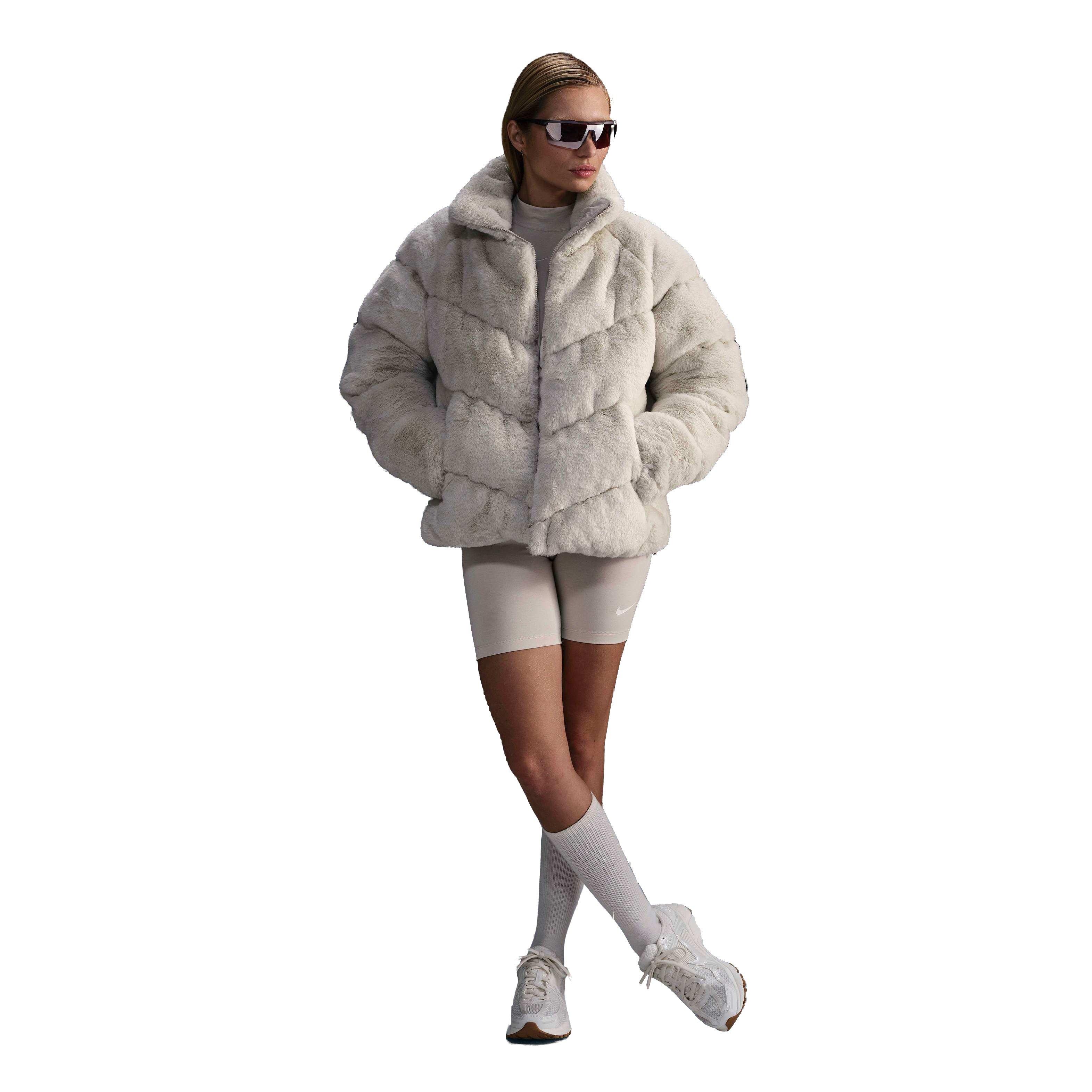Nike Women's Sportswear Windpuffer Therma-FIT Loose Faux Fur