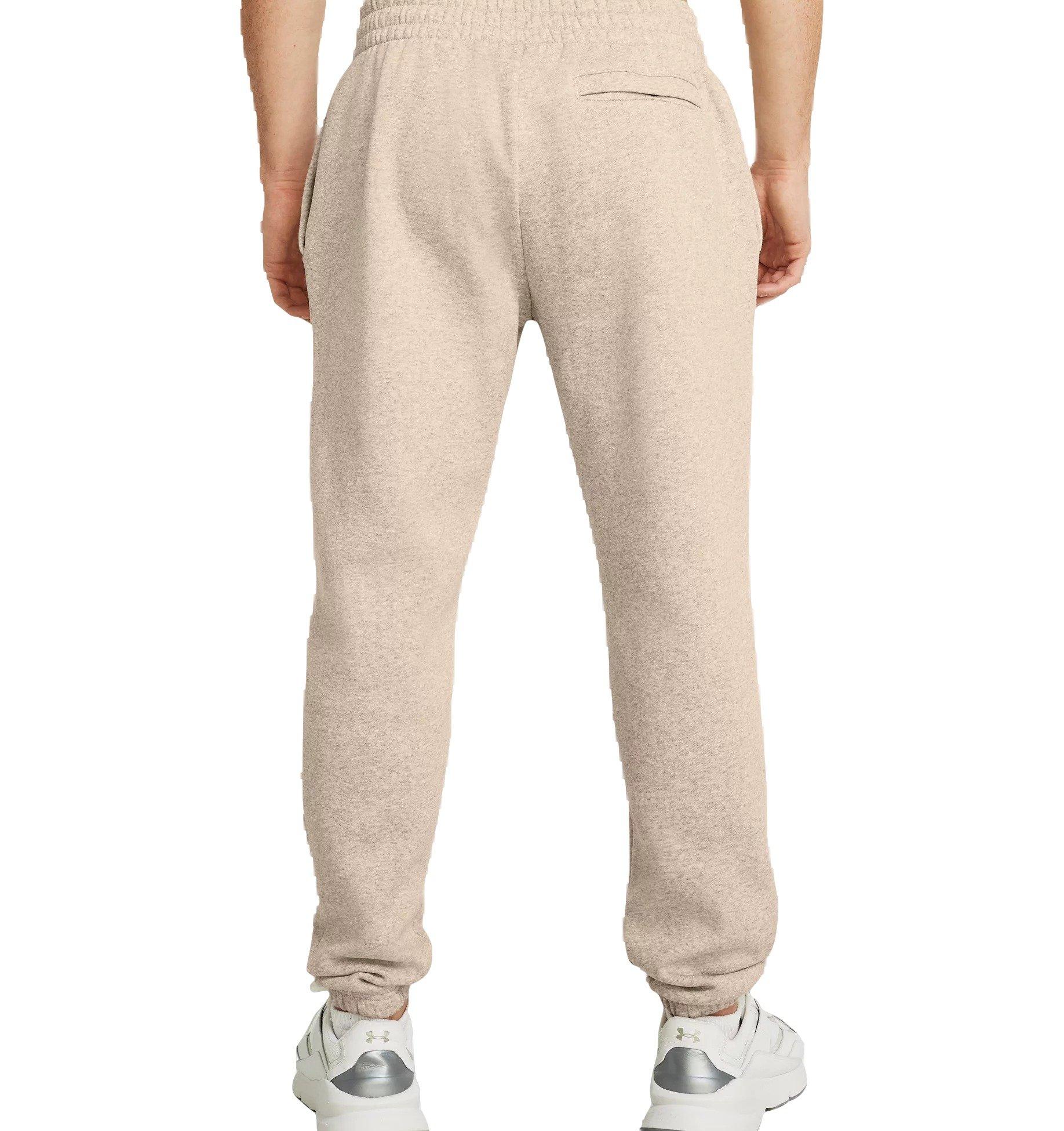 Under Armour Men's Essential Fleece Joggers - TAUPE Thumbnail View 2