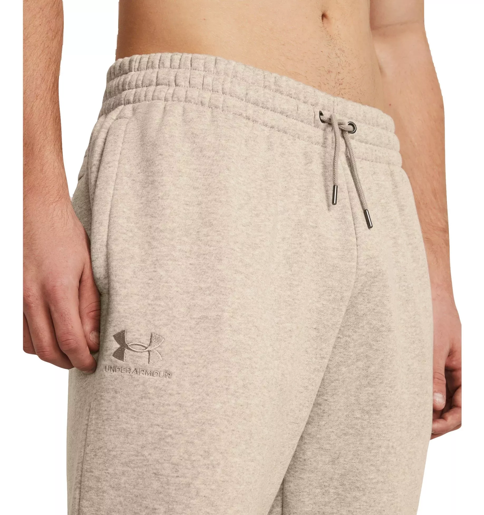 Under Armour Men's Essential Fleece Joggers - TAUPE