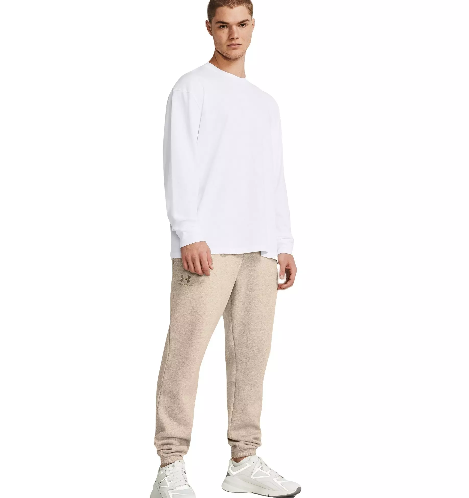 Under Armour Men's Essential Fleece Joggers - TAUPE