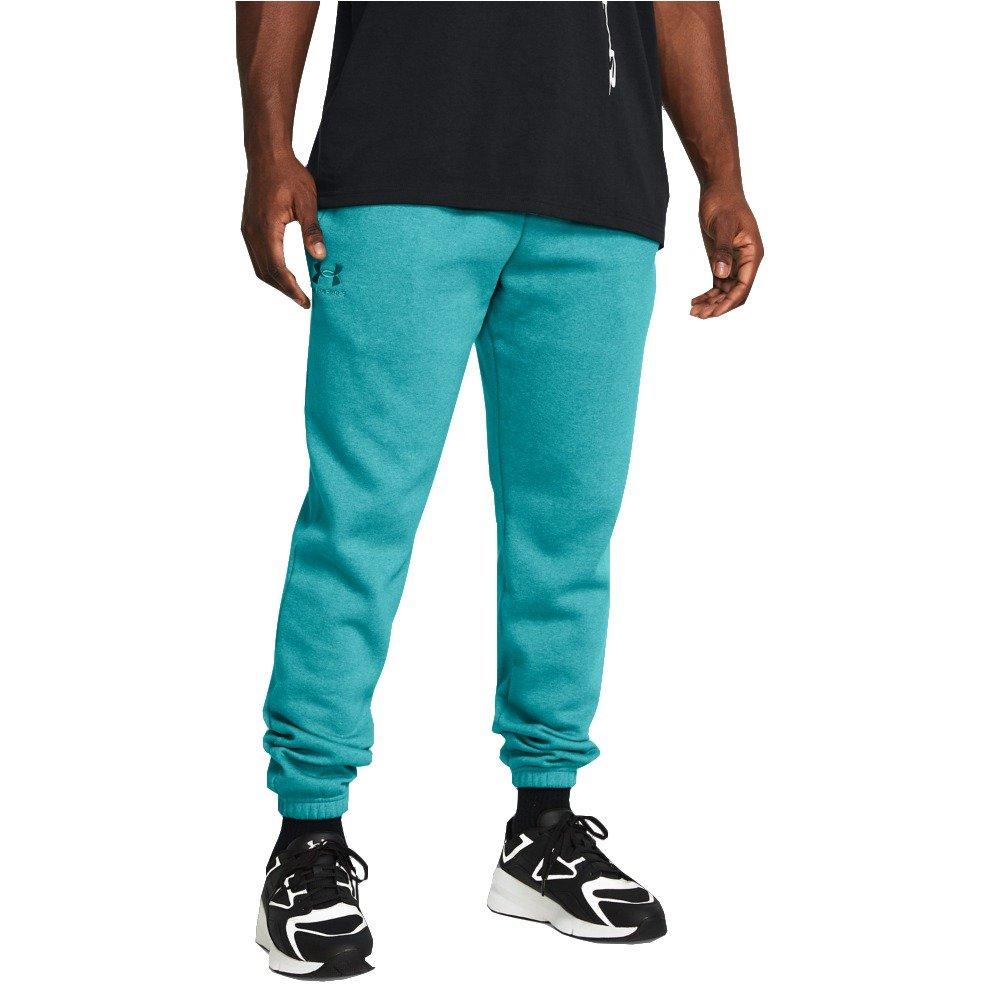 Under Armour Men's Essential Fleece Joggers - Salmon - TEAL Thumbnail View 1
