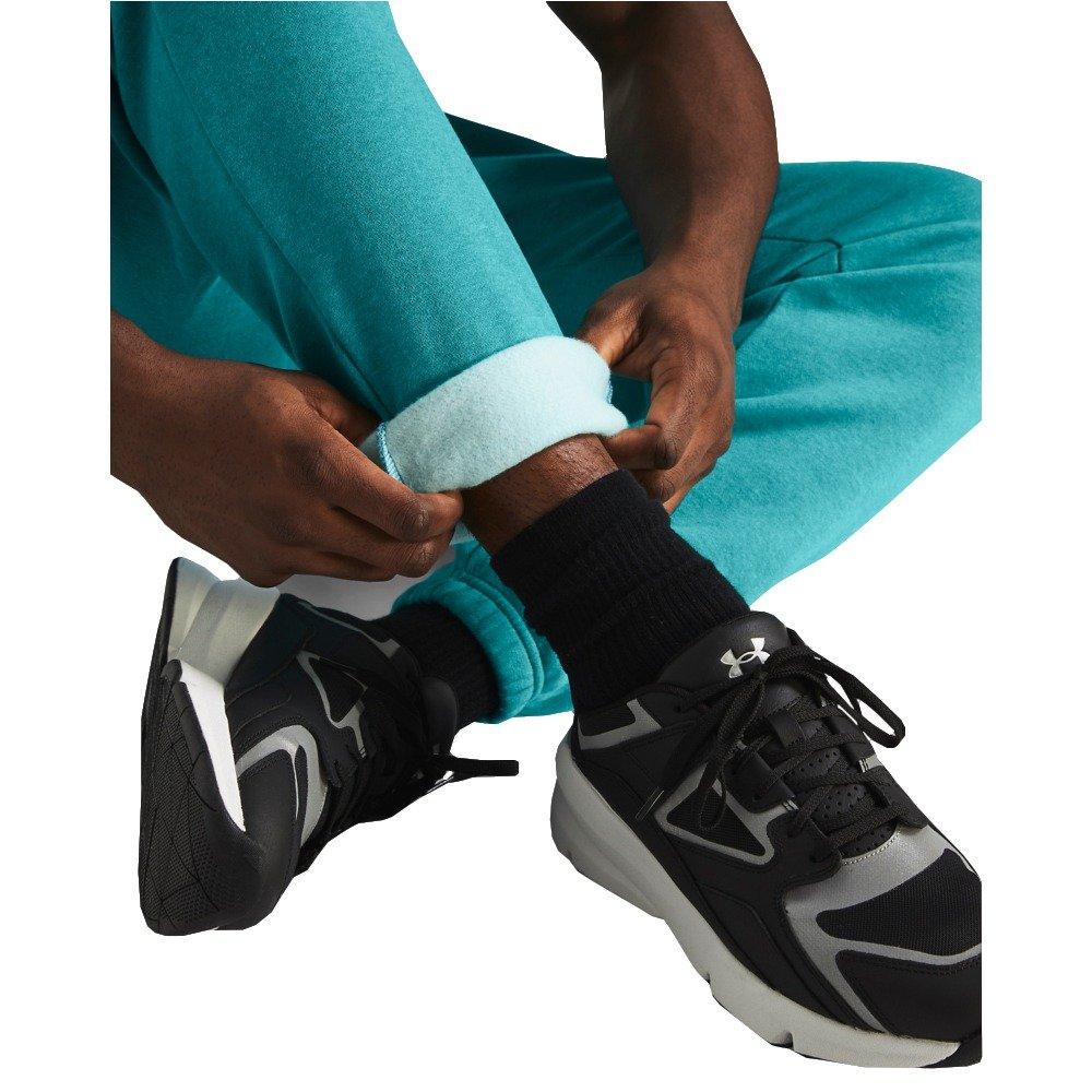 Under Armour Men's Essential Fleece Joggers - Salmon - TEAL Thumbnail View 3