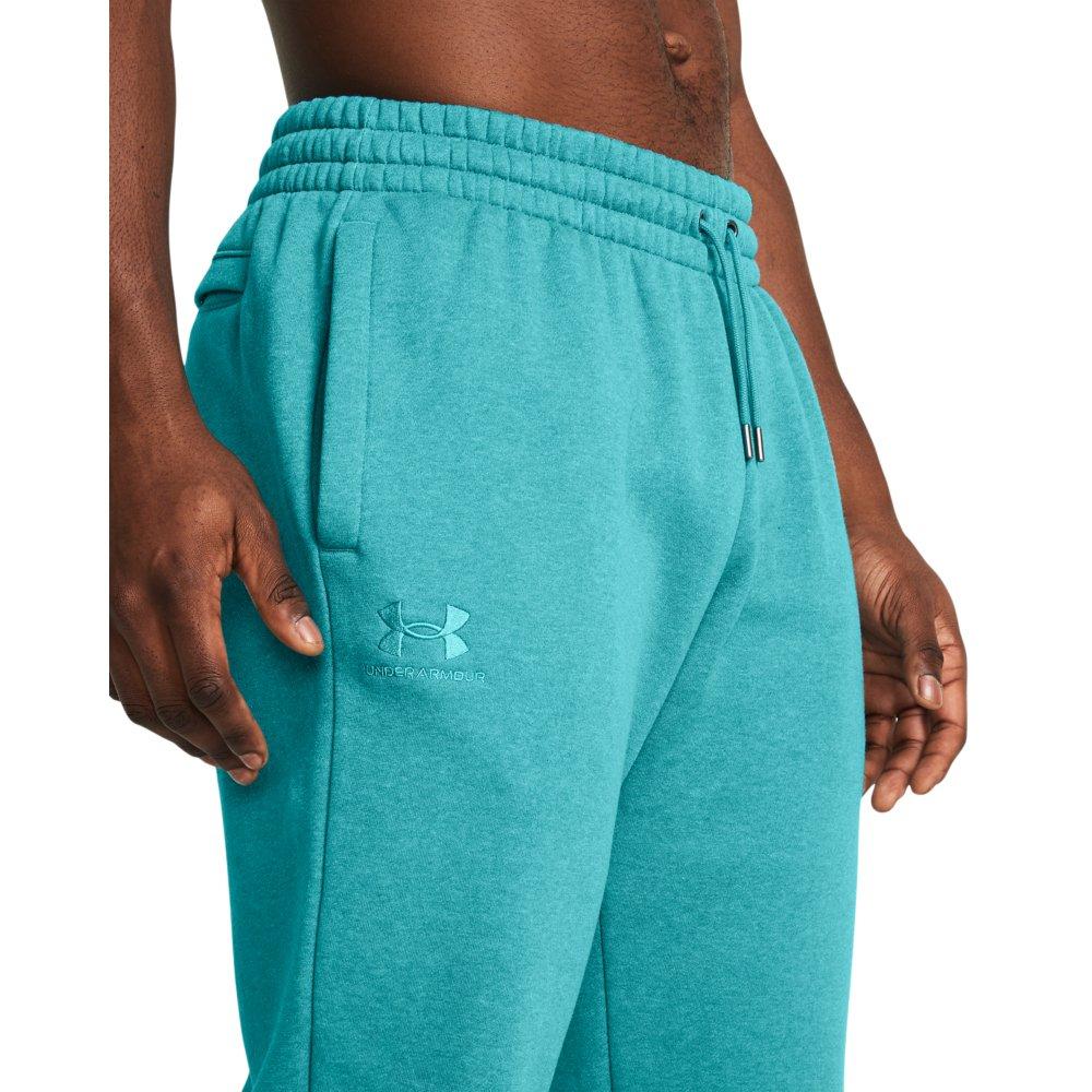Under Armour Men's Essential Fleece Joggers - Salmon - TEAL Thumbnail View 4