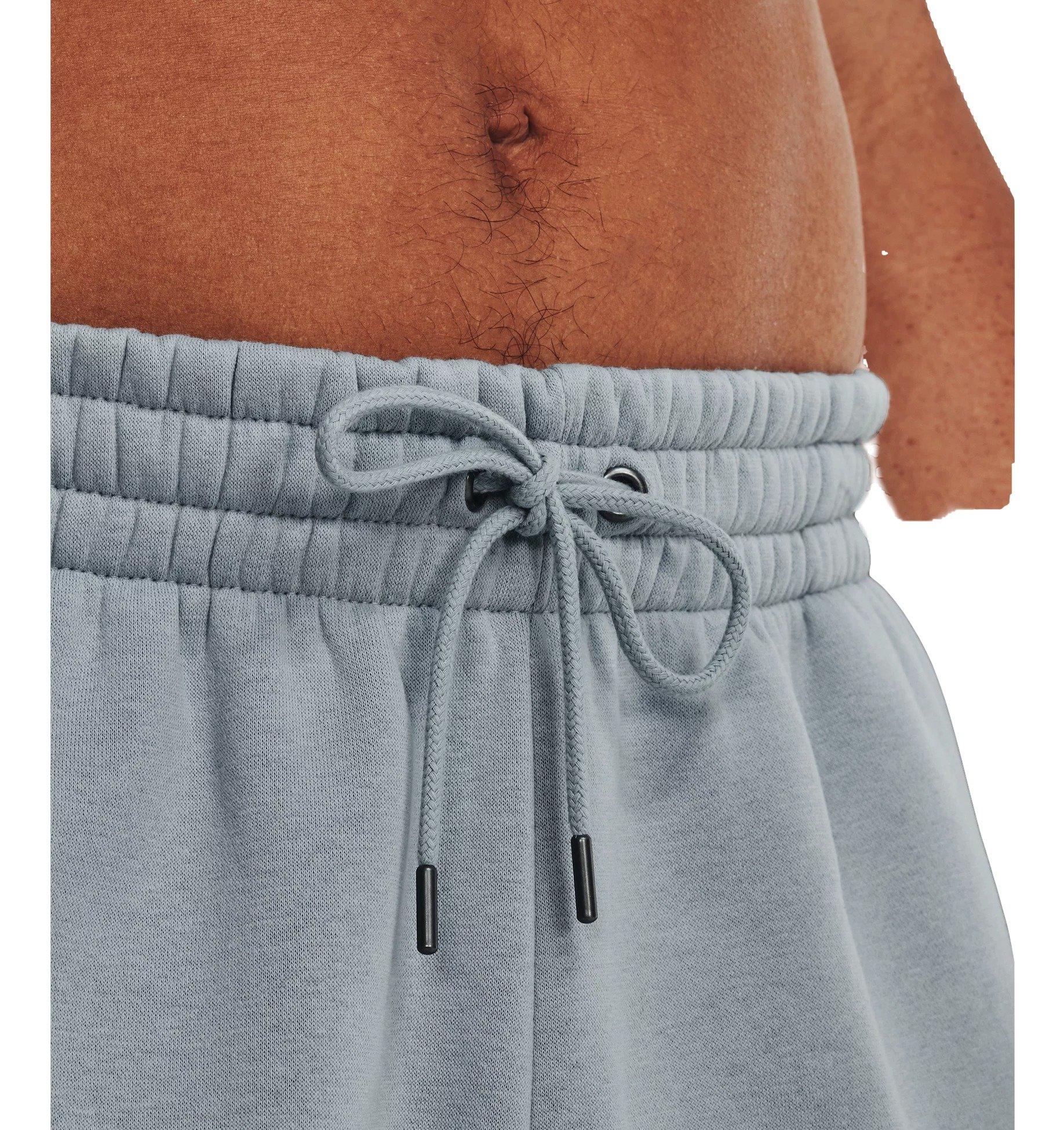 Under Armour Men's Essential Fleece Joggers - Salmon - HARBOR BLUE Thumbnail View 3