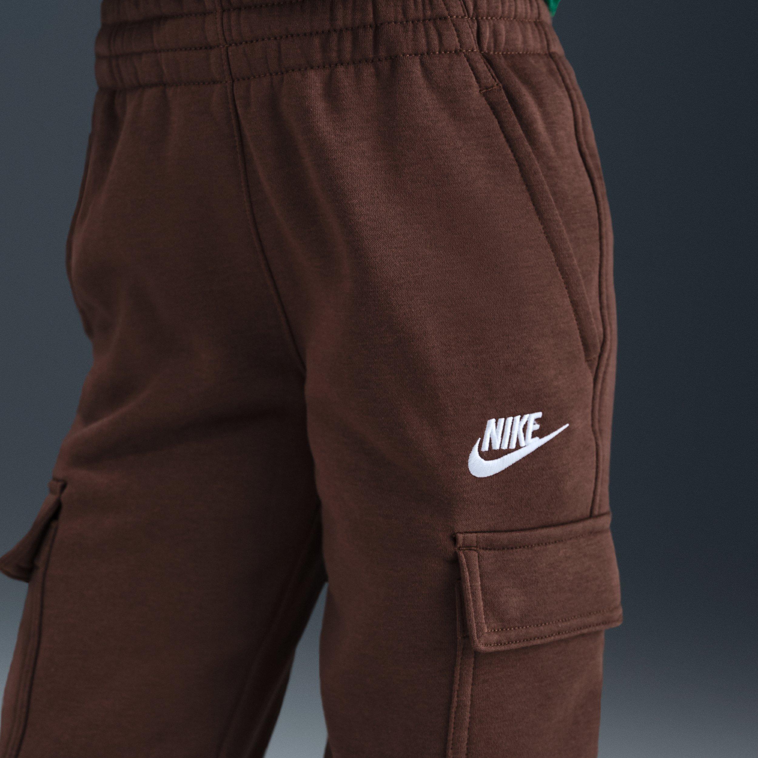Nike Sportswear Club Fleece Big Kids' Brown Cargo Pants