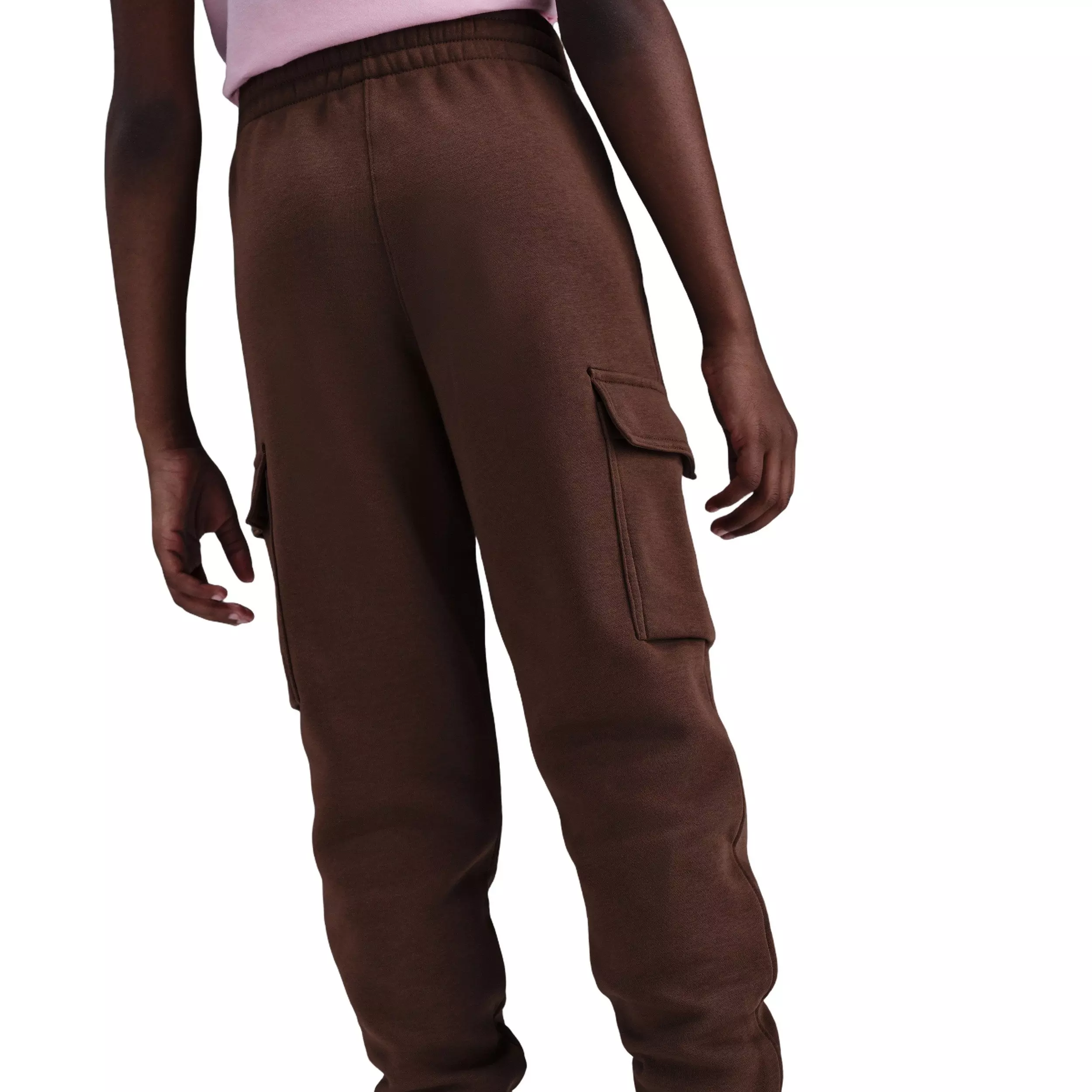 Nike Big Kids' Sportswear Club Fleece Cargo Pants - Brown - BROWN
