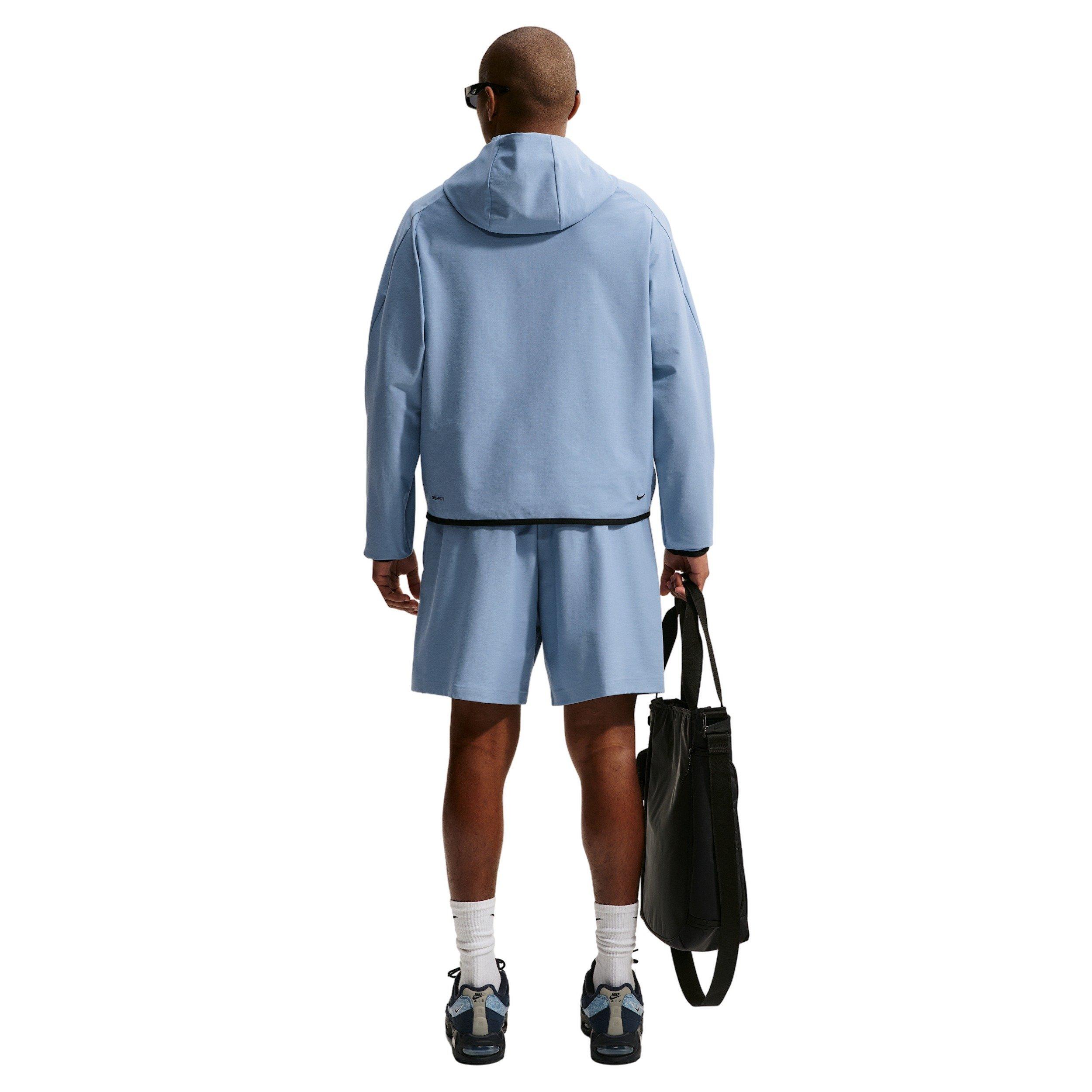 Nike Men's Tech Shori Knit Full-Zip Windrunner Jacket - BLUE Thumbnail View 5