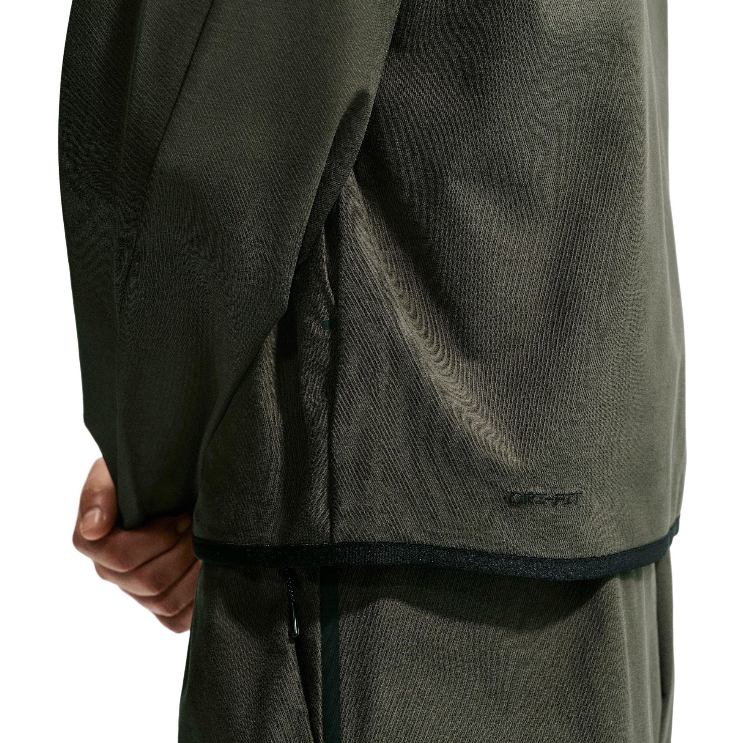 Nike Men's Tech Shori Knit Full-Zip Windrunner Jacket - CARGO KHAKI Thumbnail View 6