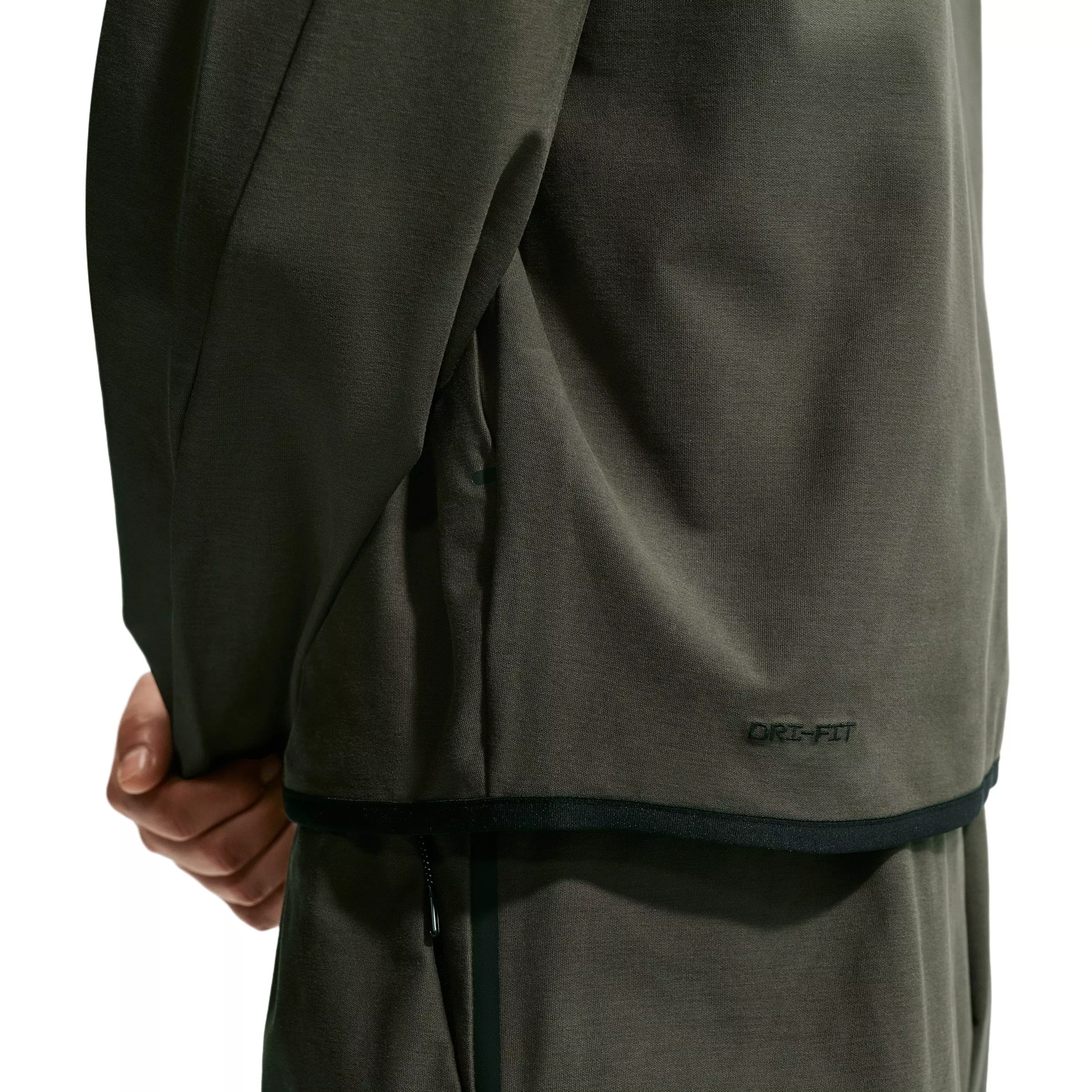 Nike Men's Tech Shori Knit Full-Zip Windrunner Jacket - CARGO KHAKI