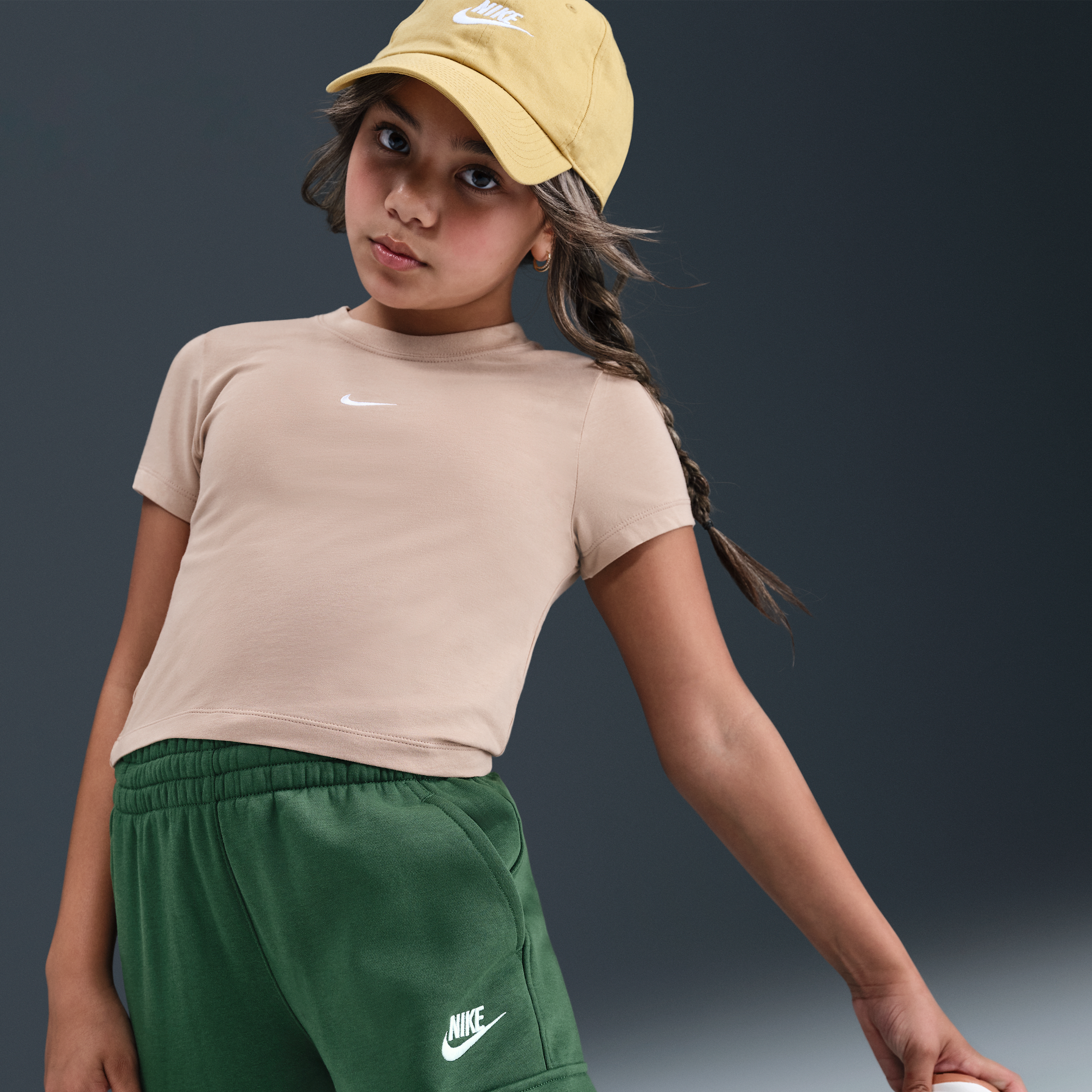 Nike Sportswear Club Fleece Big Kids' Green Cargo Pants