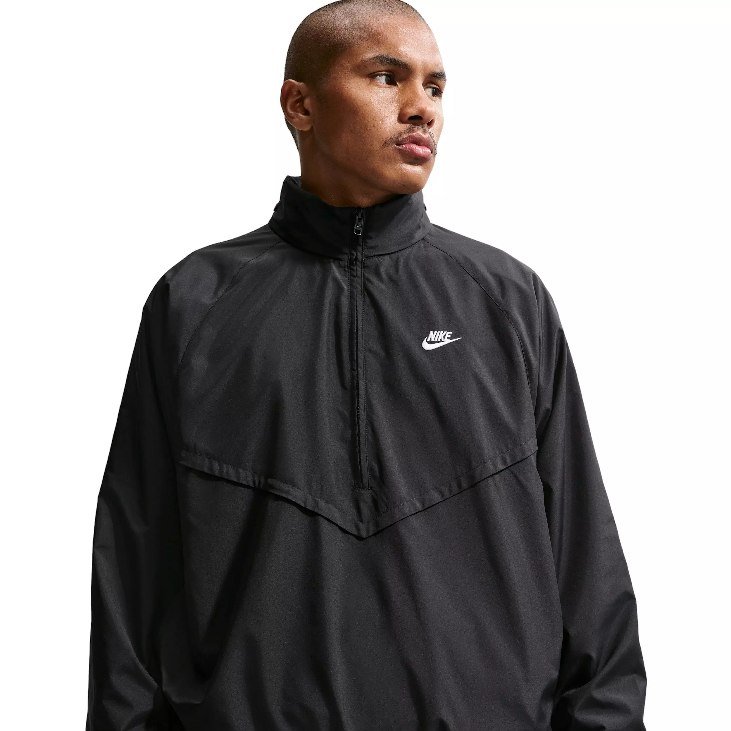 Nike Men's Windrunner Lightweight Half-Zip Jacket - BLACK