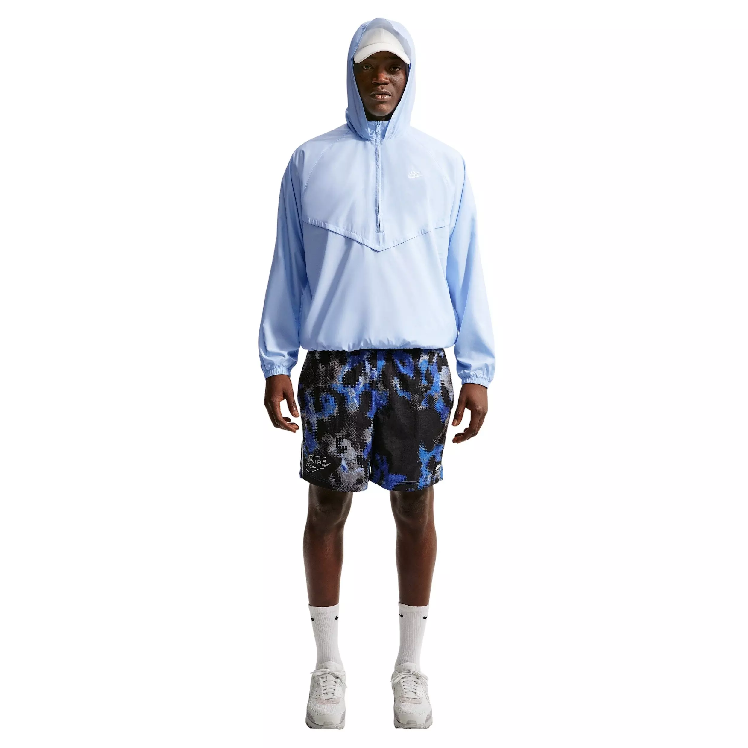 Nike Men's Windrunner Lightweight Half-Zip Jacket - BLUE