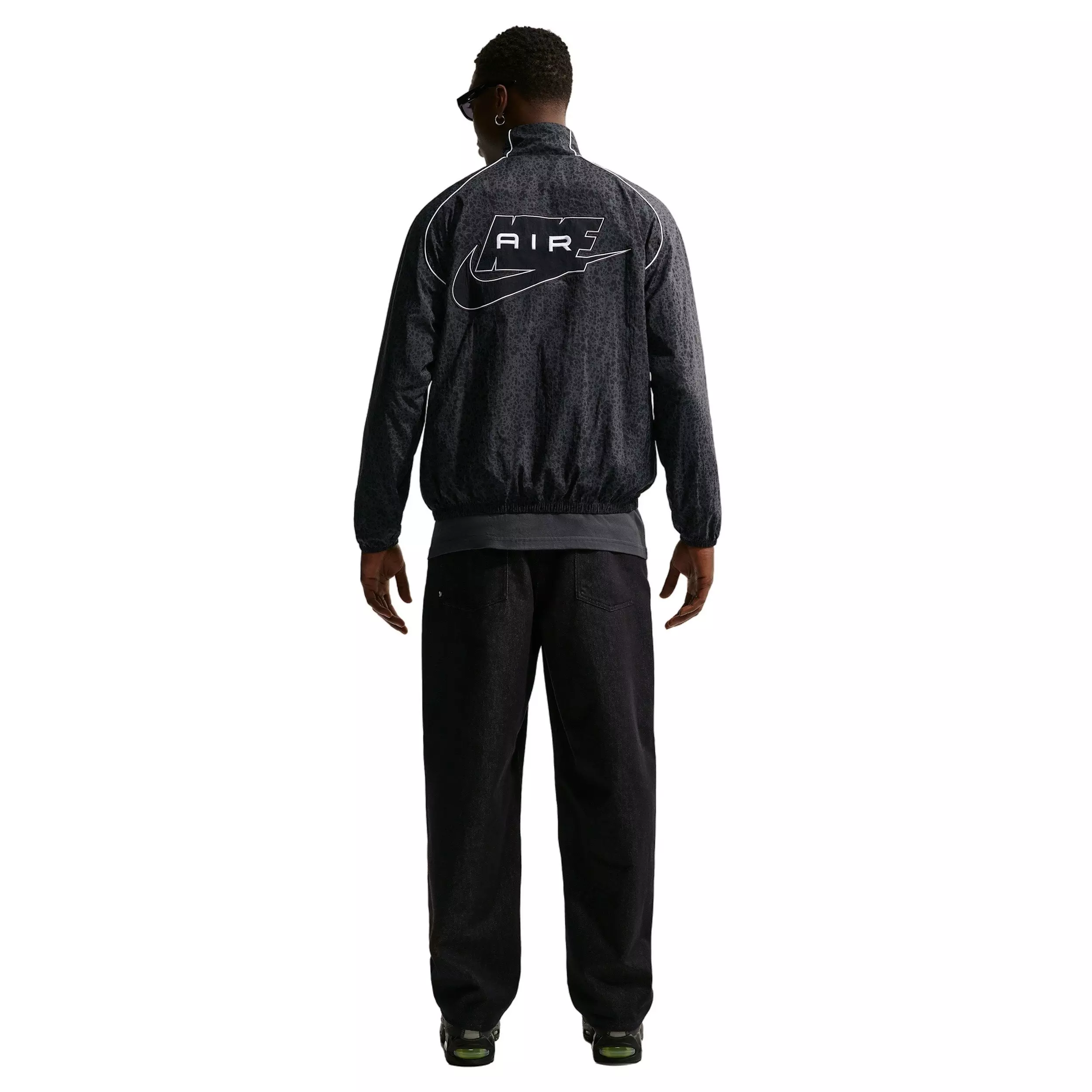 Nike Men's Air Woven AOP Jacket - DK BLUE